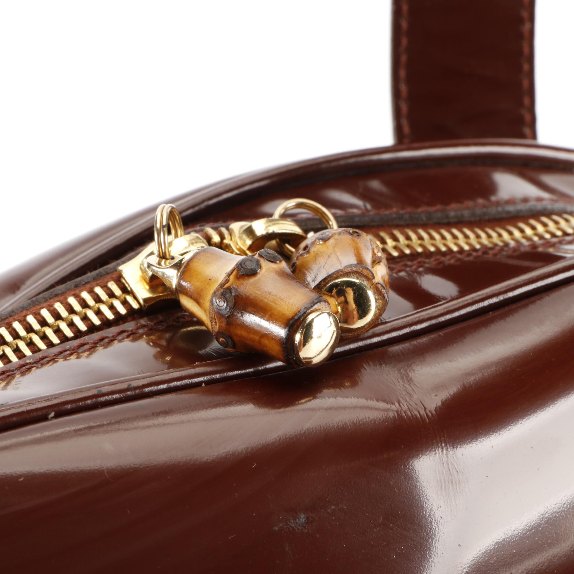 Gucci Glazed Leather Dome Top Shoulder Bag