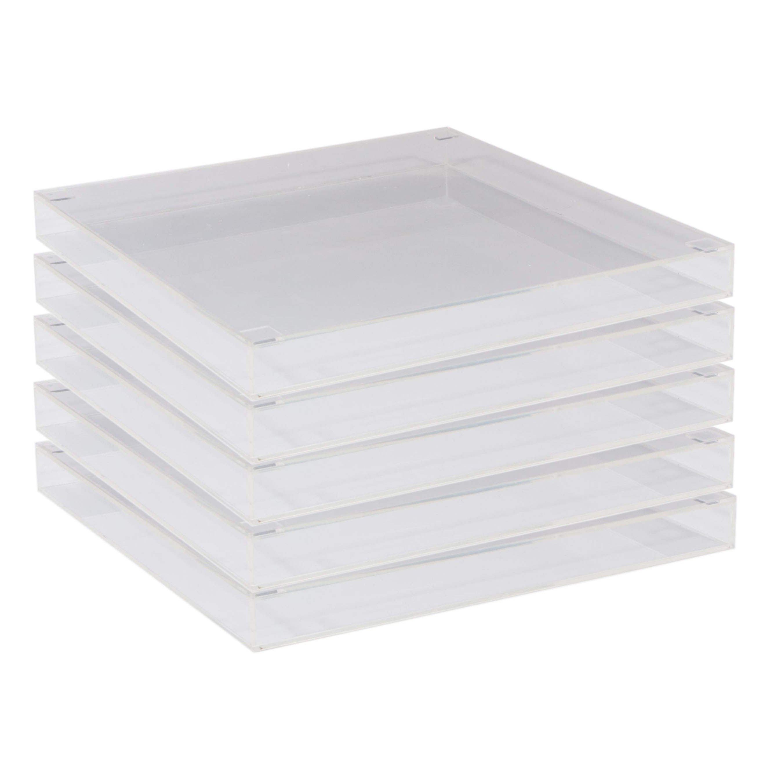 Custom Acrylic Display Cases with Wooden Storage Crates