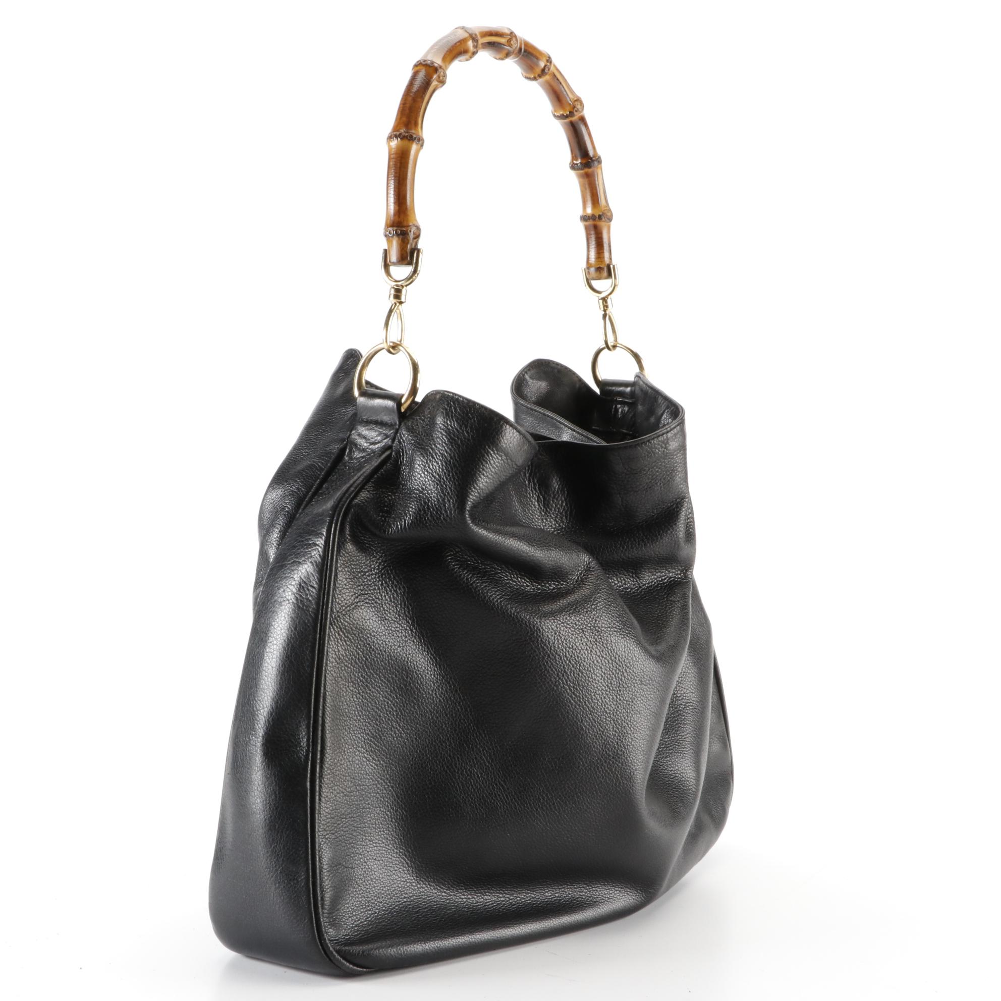 Gucci Bamboo Leather Shoulder Bag