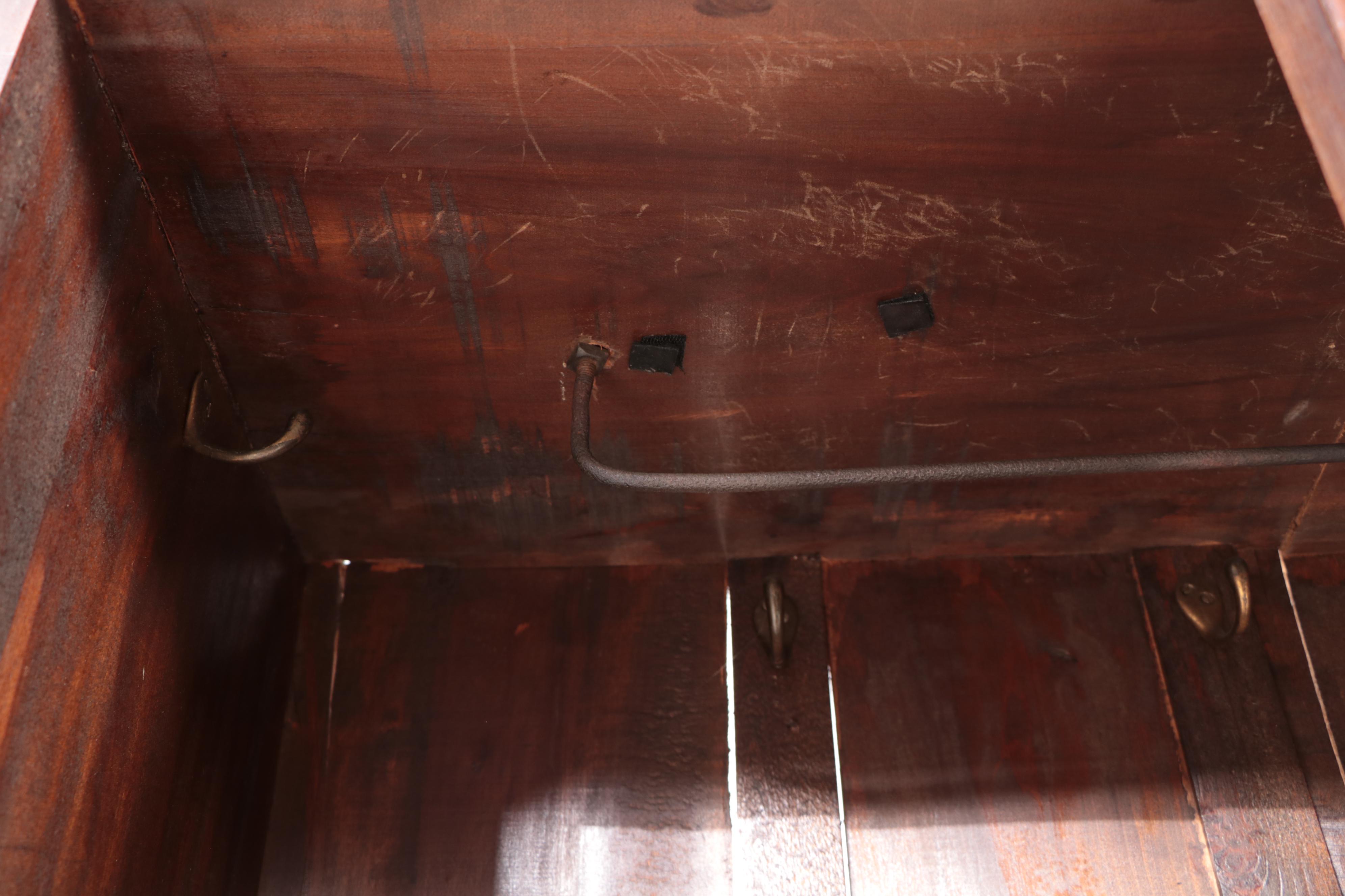 Art Nouveau Carved and Burl Walnut Wardrobe, Early 20th Century