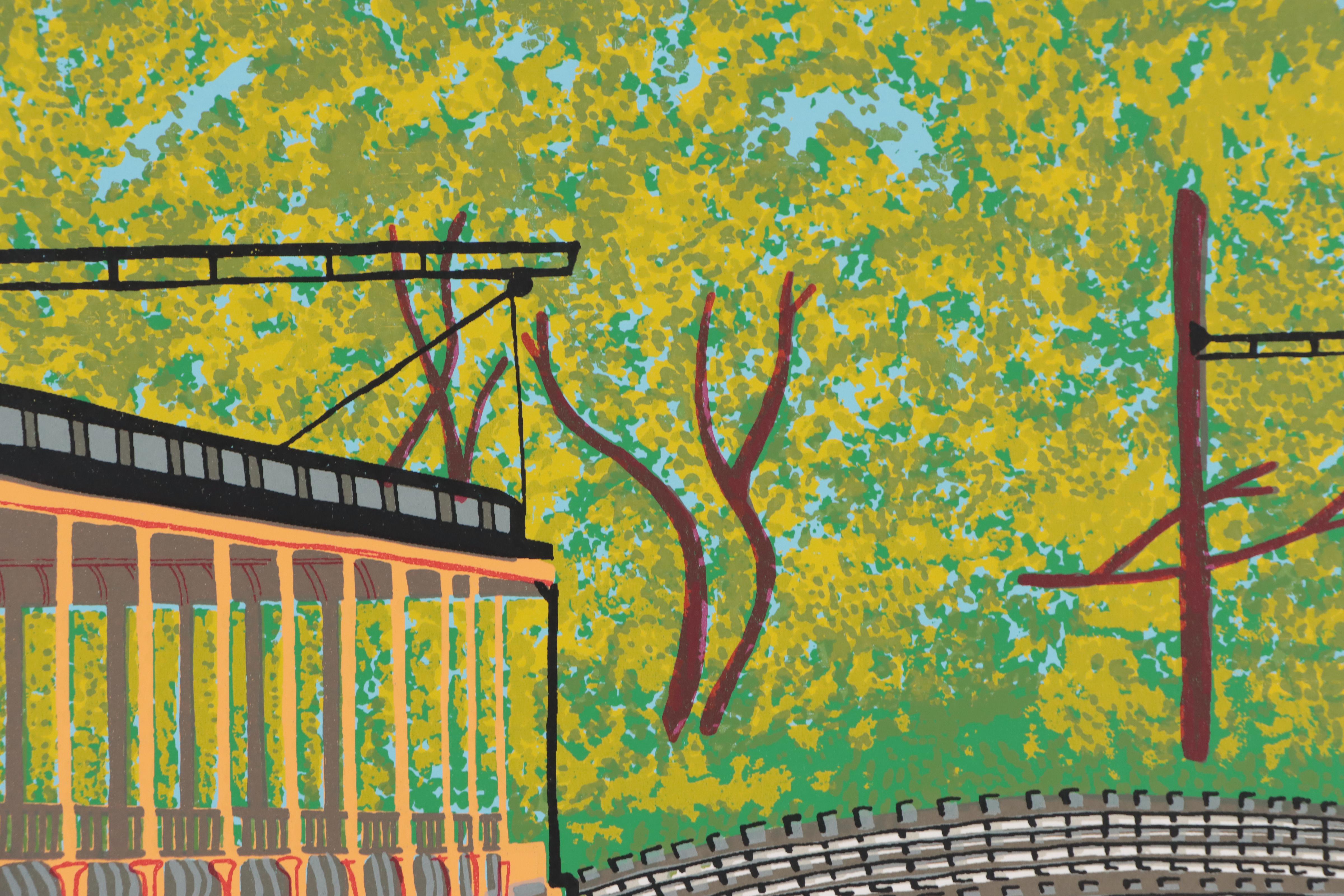 Andy Flanigan Serigraph "Summer Car," Late 20th Century