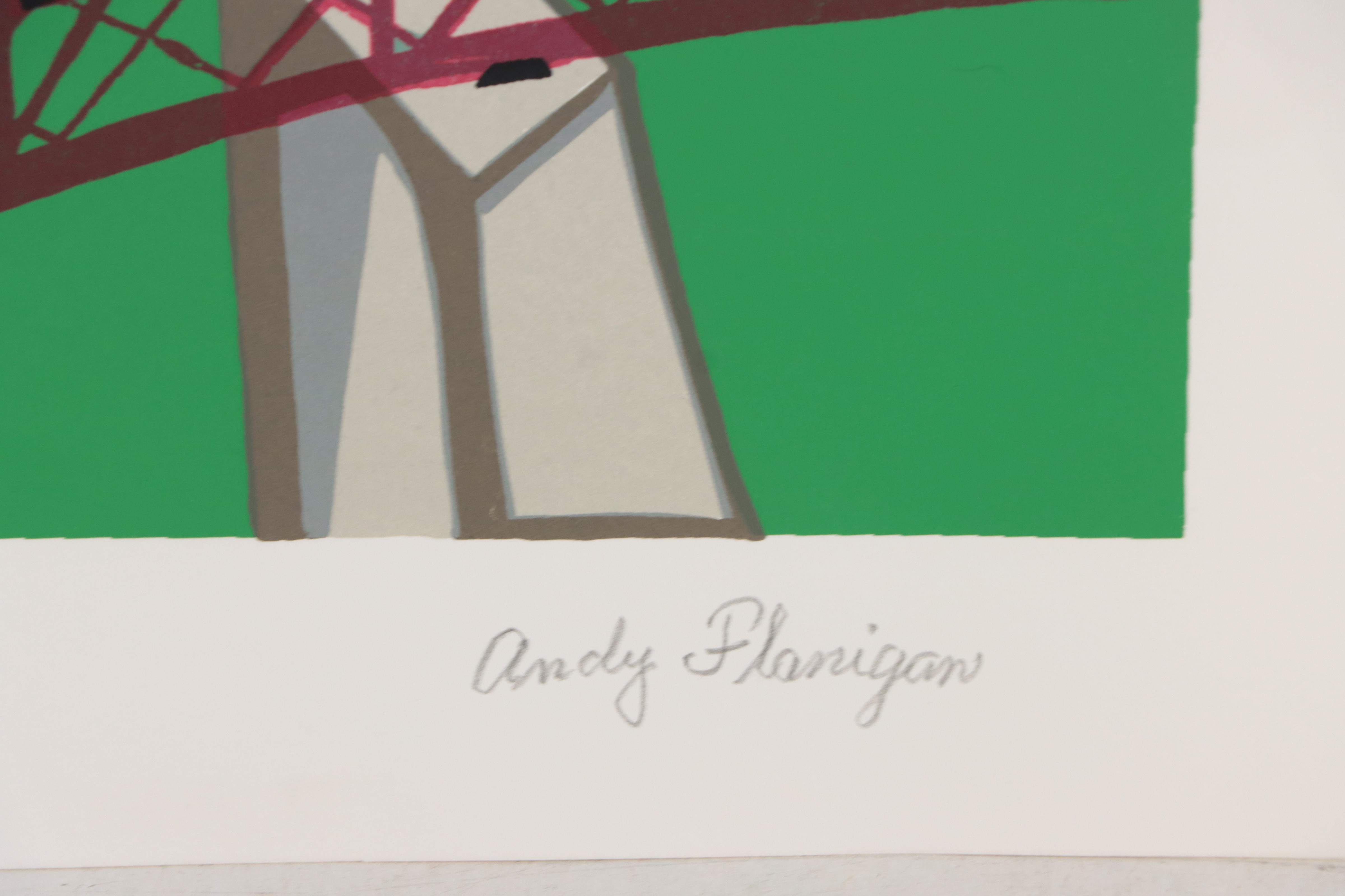 Andy Flanigan Serigraph "Summer Car," Late 20th Century