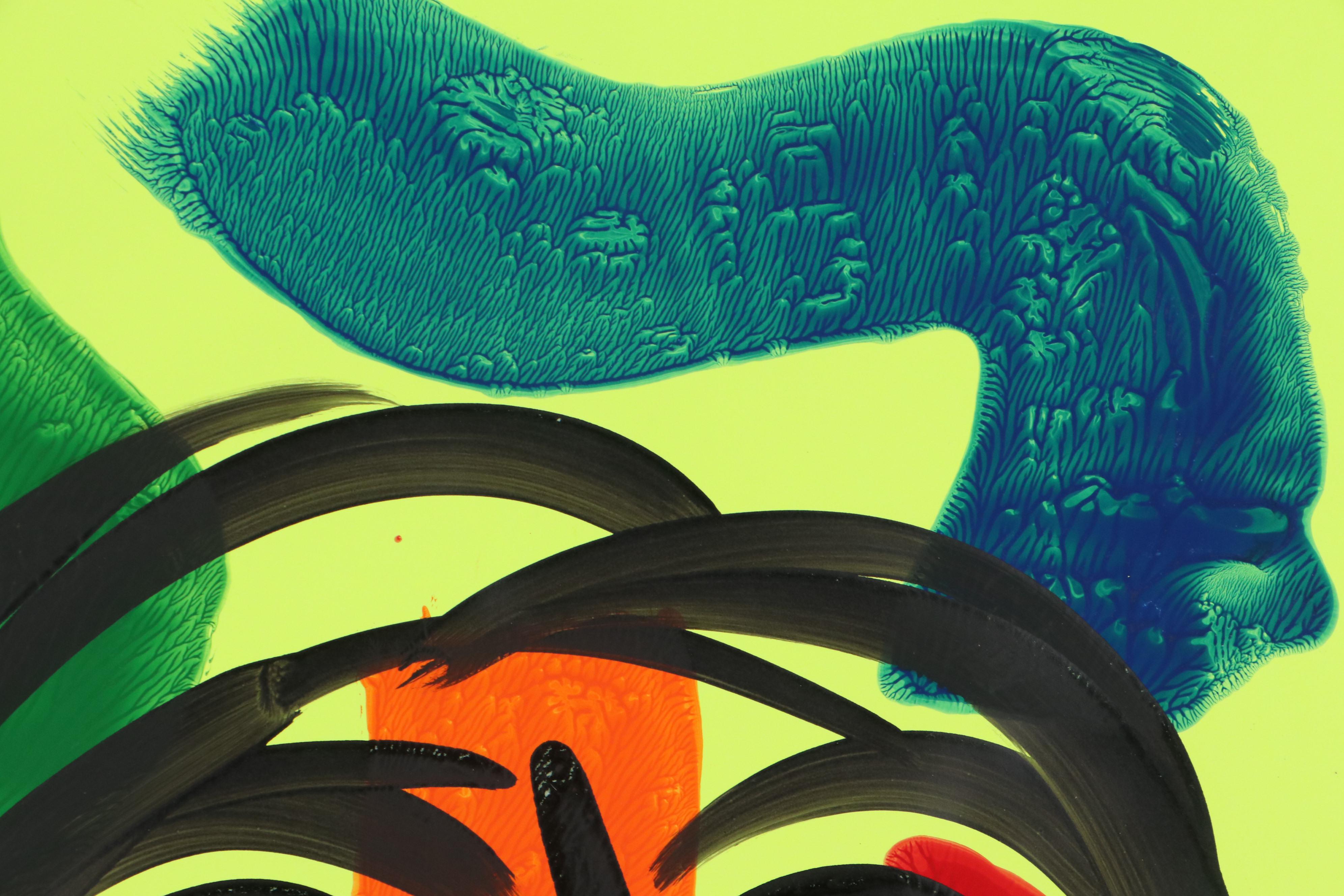 Peter Keil Abstract Portrait Acrylic Painting