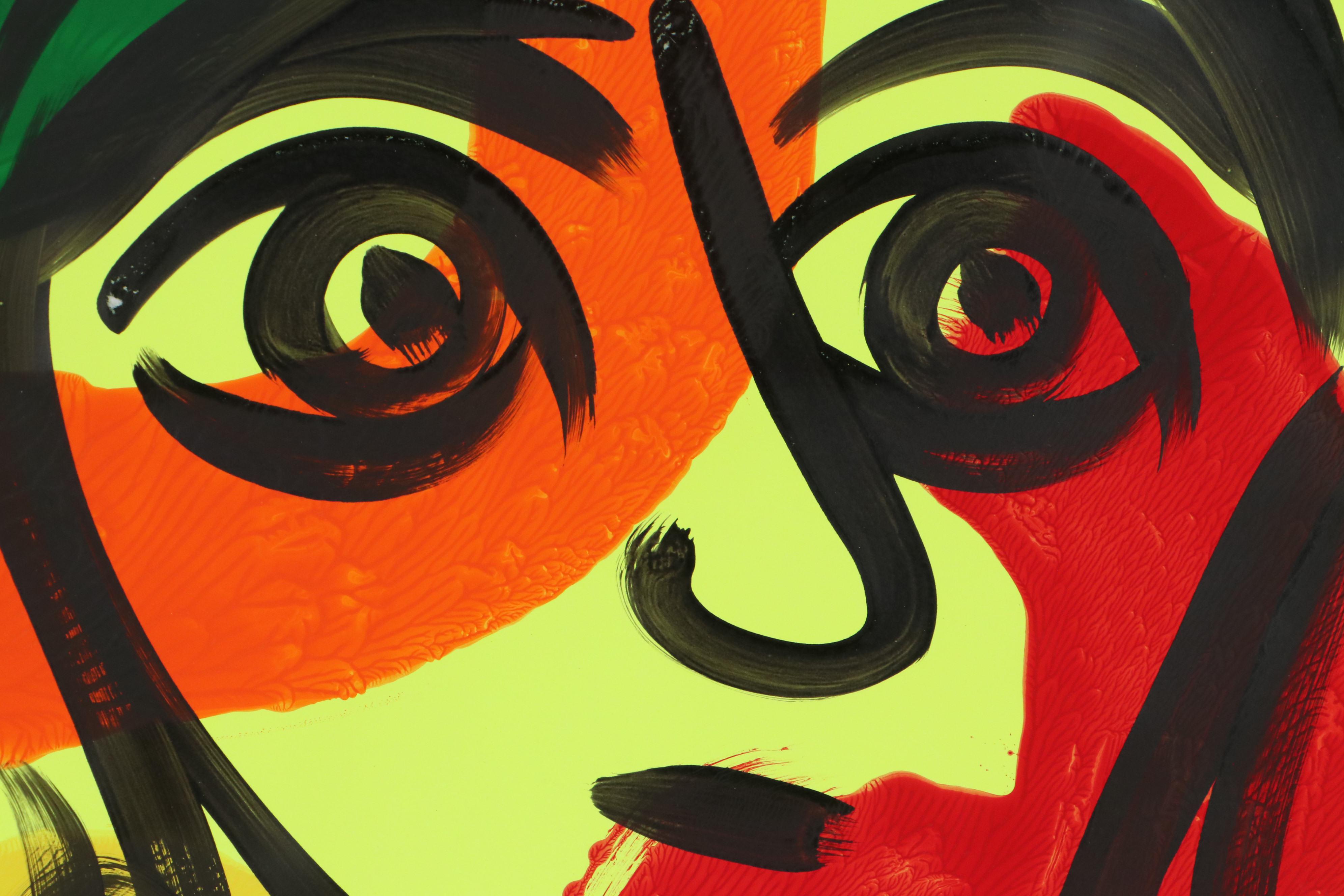 Peter Keil Abstract Portrait Acrylic Painting