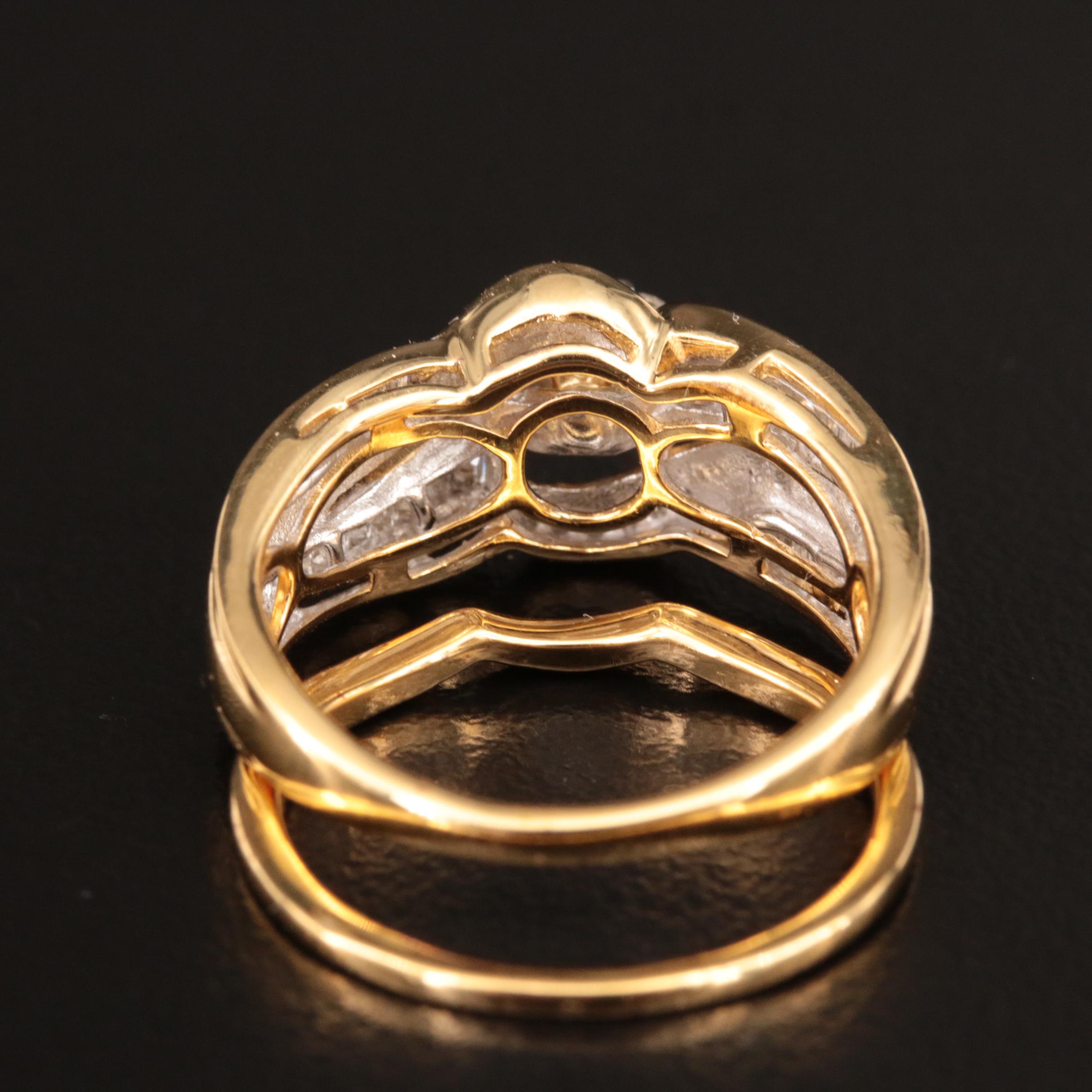 Sterling Diamond Ring Set