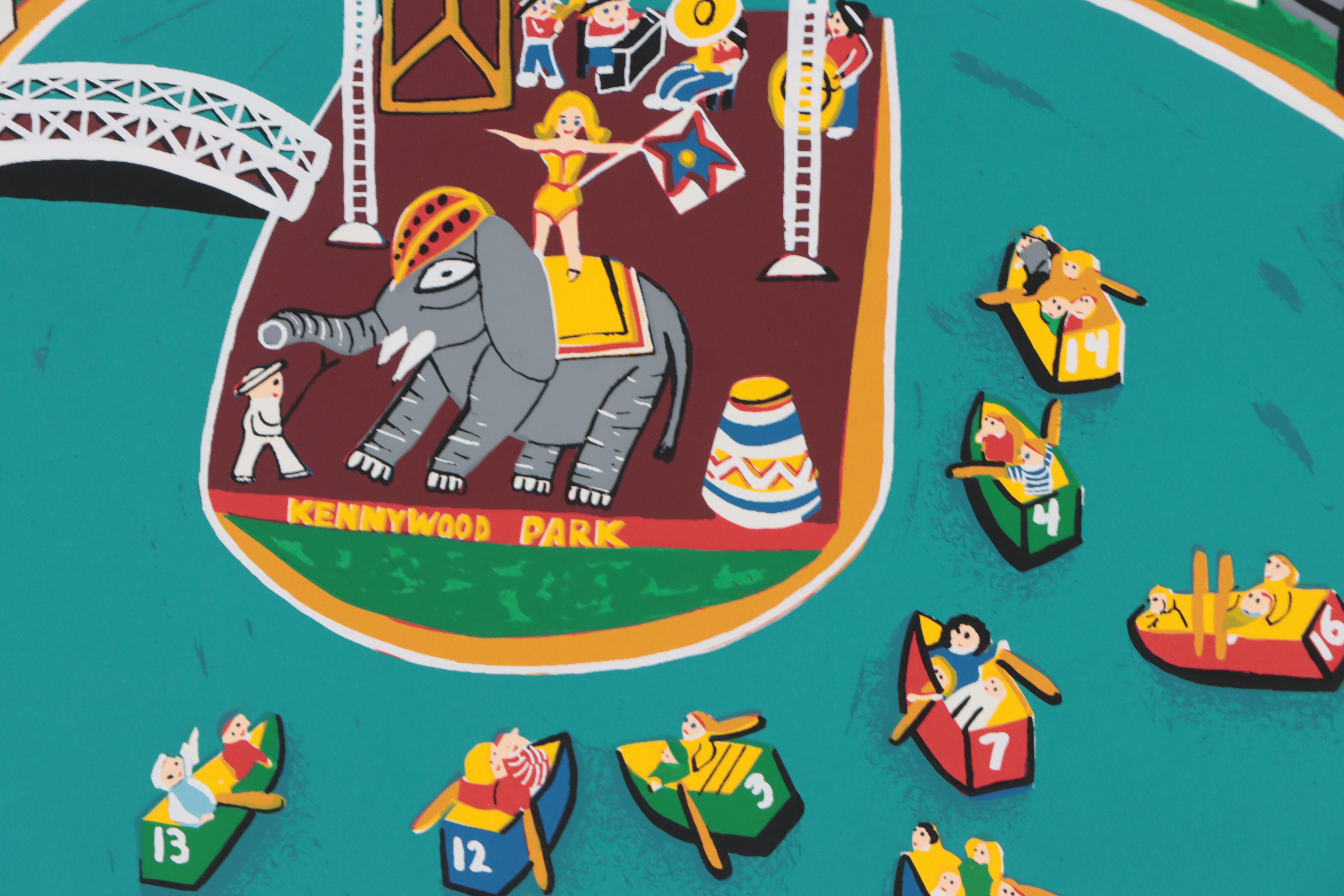 Kathleen Ferri Serigraph "Lagoon Stage"