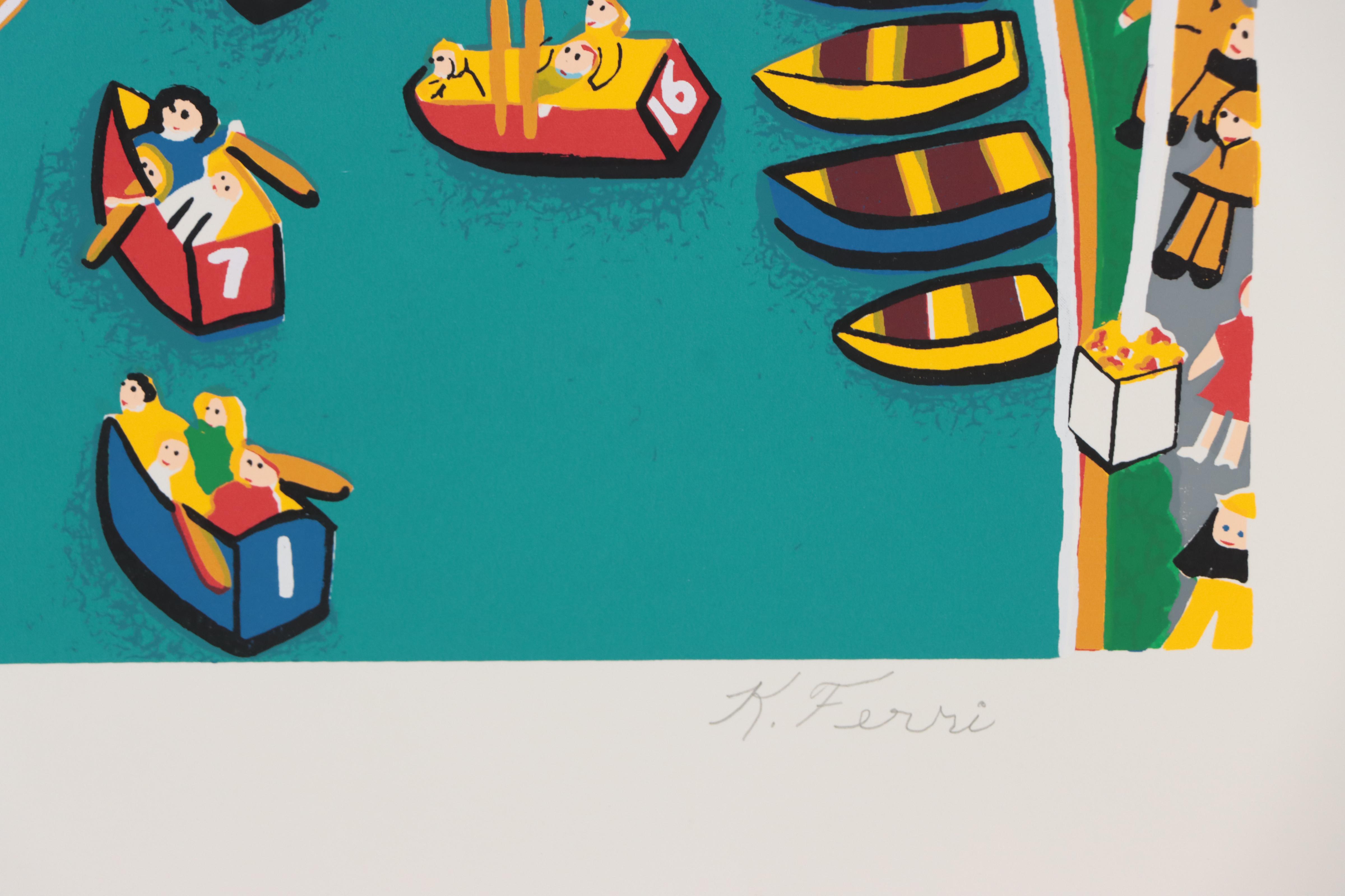 Kathleen Ferri Serigraph "Lagoon Stage"