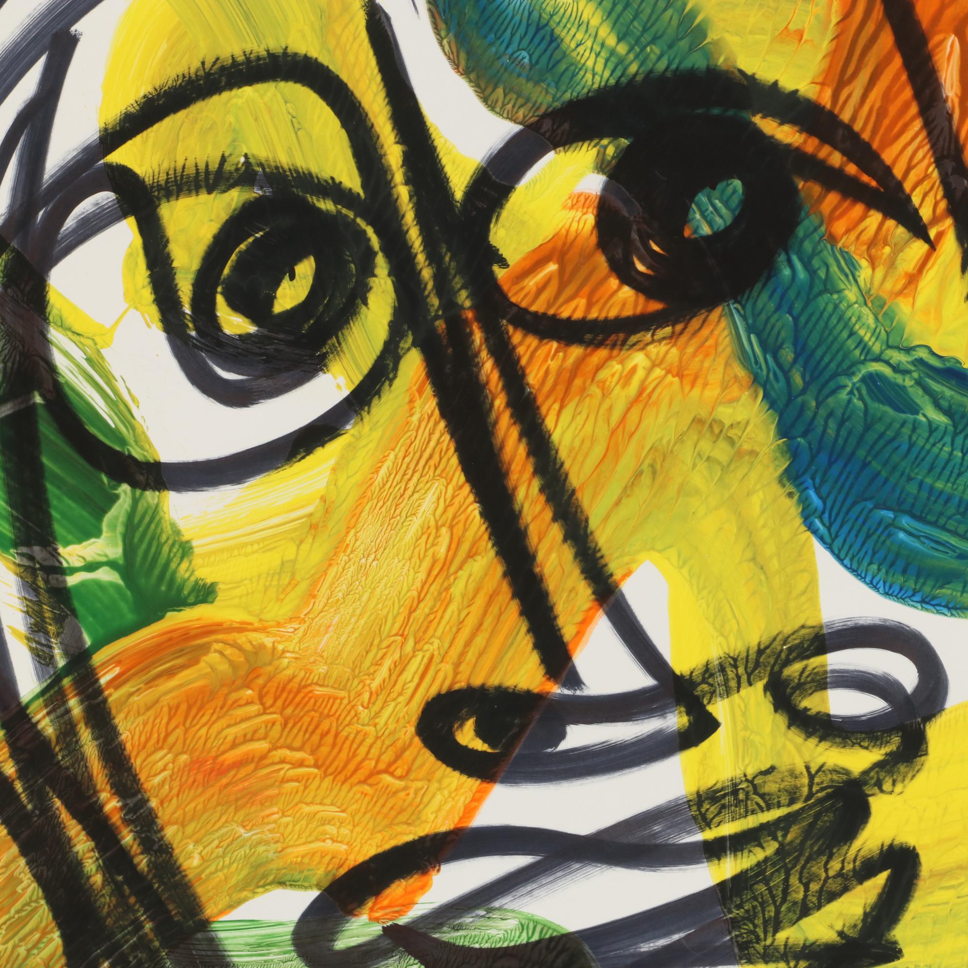 Peter Keil Abstract Acrylic Portrait