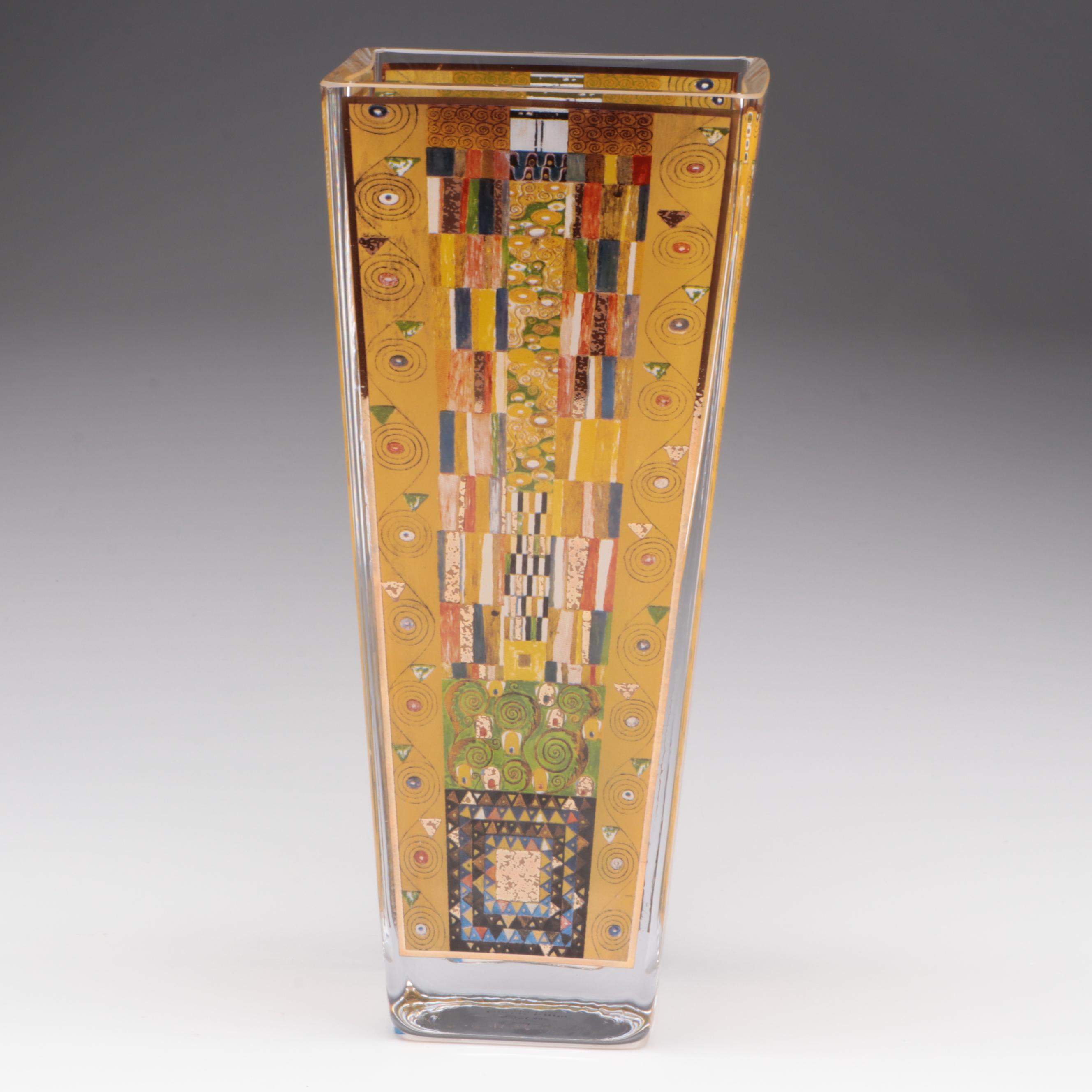 Goebel Artis Orbis "Stoclet-Fries" After Gustav Klimt Vase, Late 20th Century