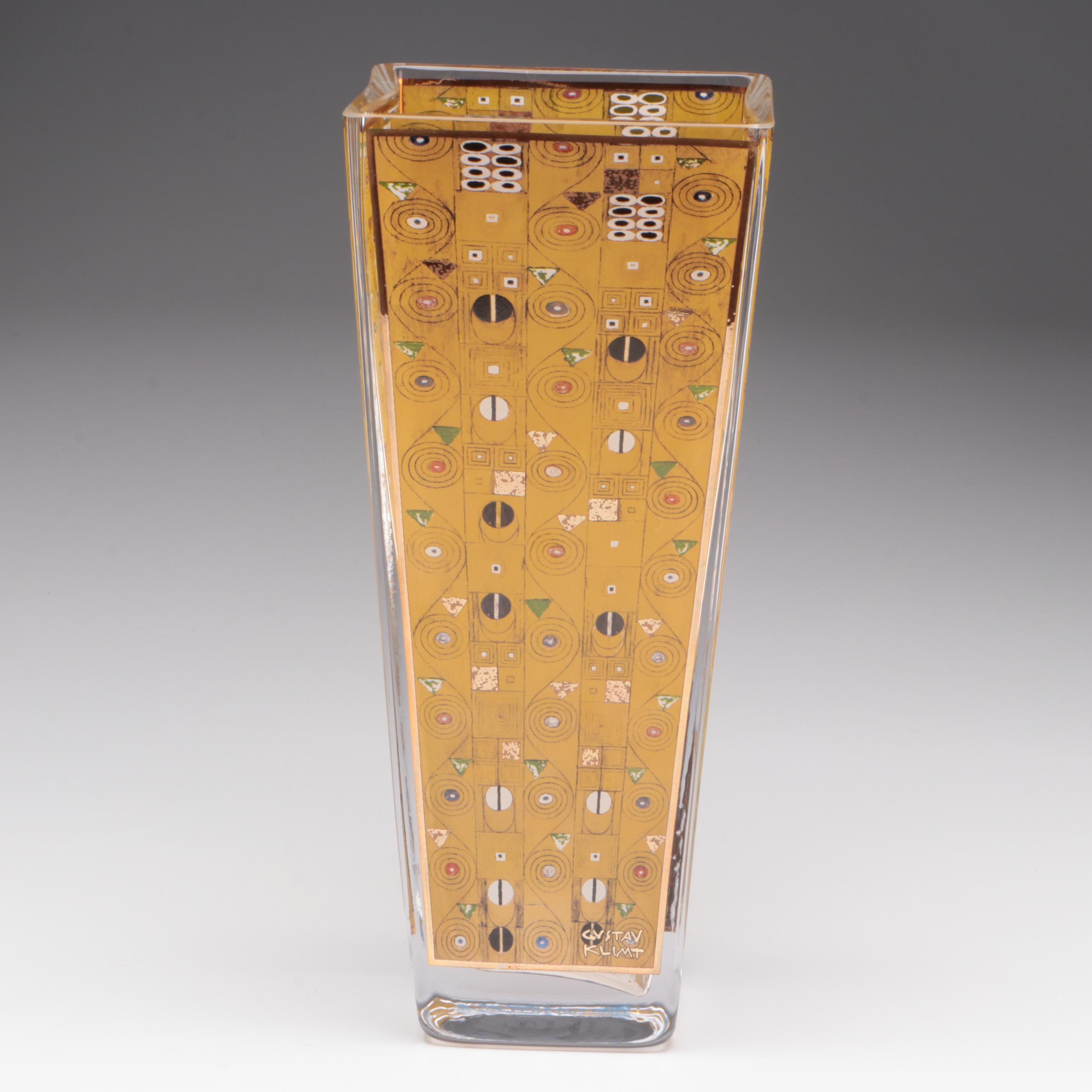 Goebel Artis Orbis "Stoclet-Fries" After Gustav Klimt Vase, Late 20th Century