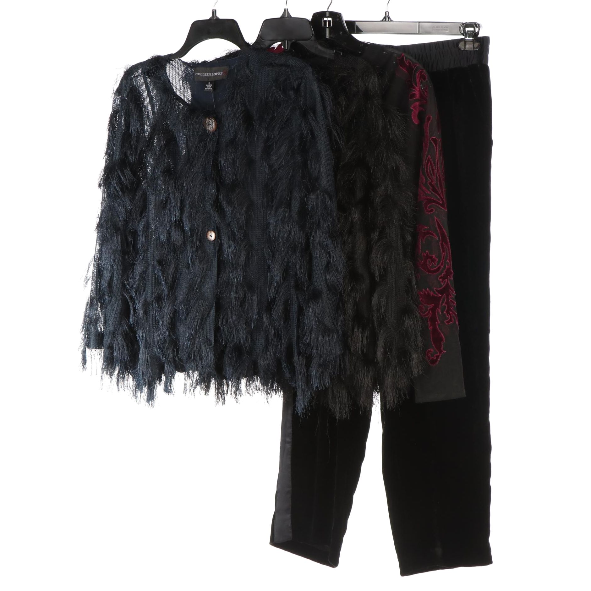 Colleen Lopez Tops and Rebecca Taylor Velvet Pants