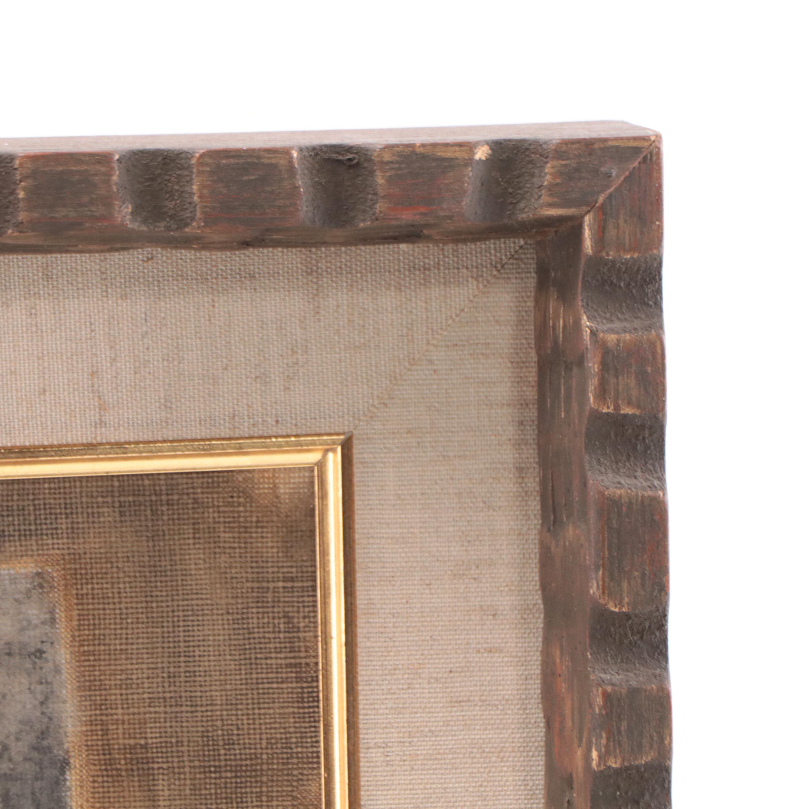 Charles Ragland Bunnell Abstract Oil Painting, 1959