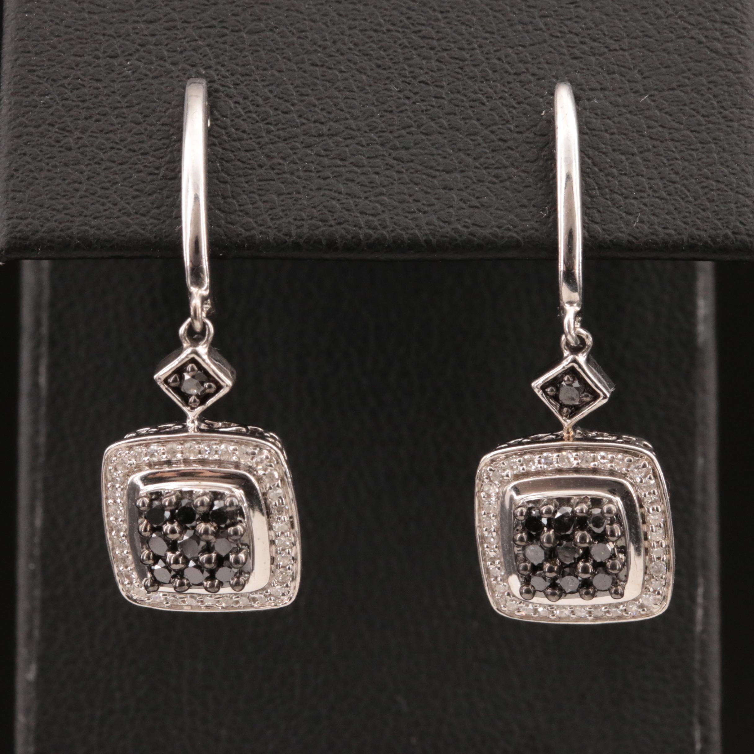 Sterling Diamond Earrings