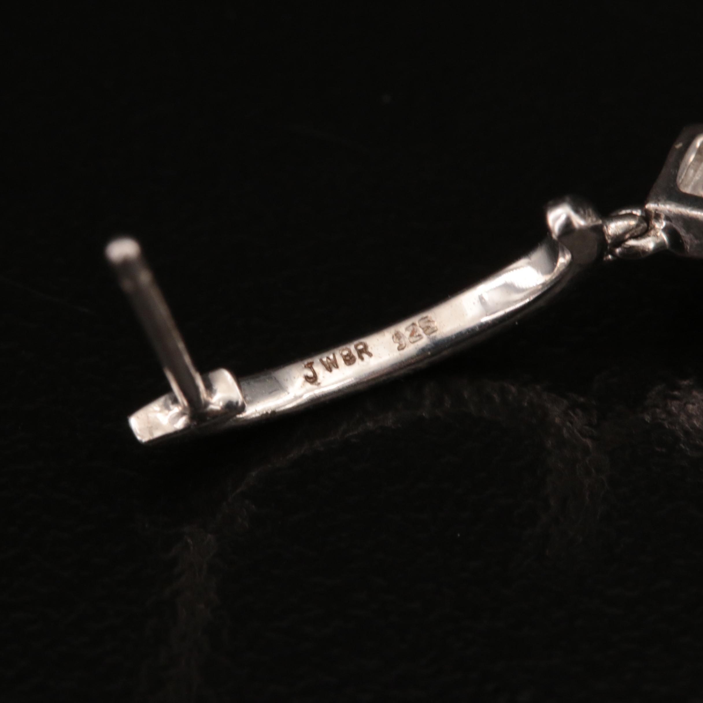 Sterling Diamond Earrings