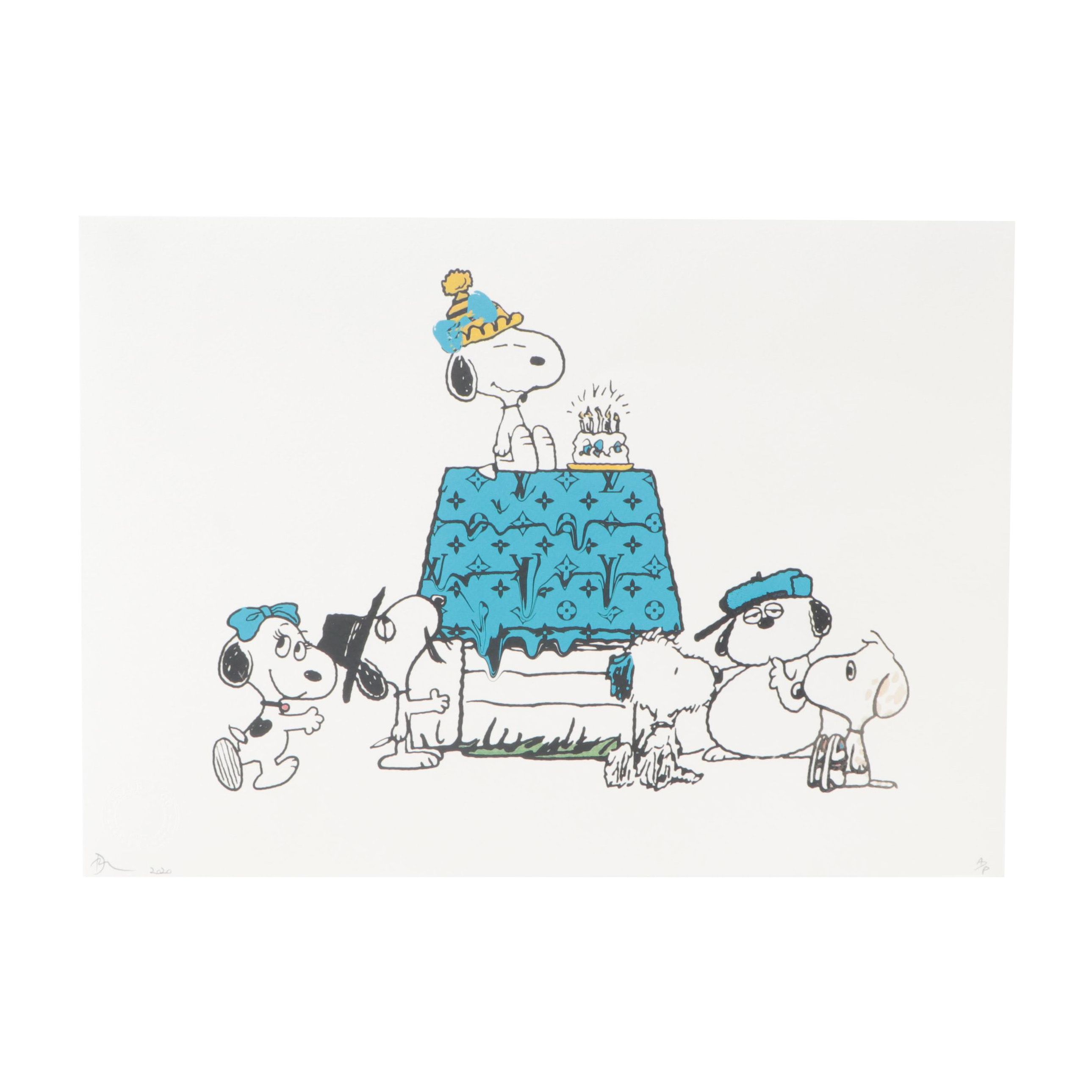 Death NYC Pop Art Graphic Print of Snoopy, 2020