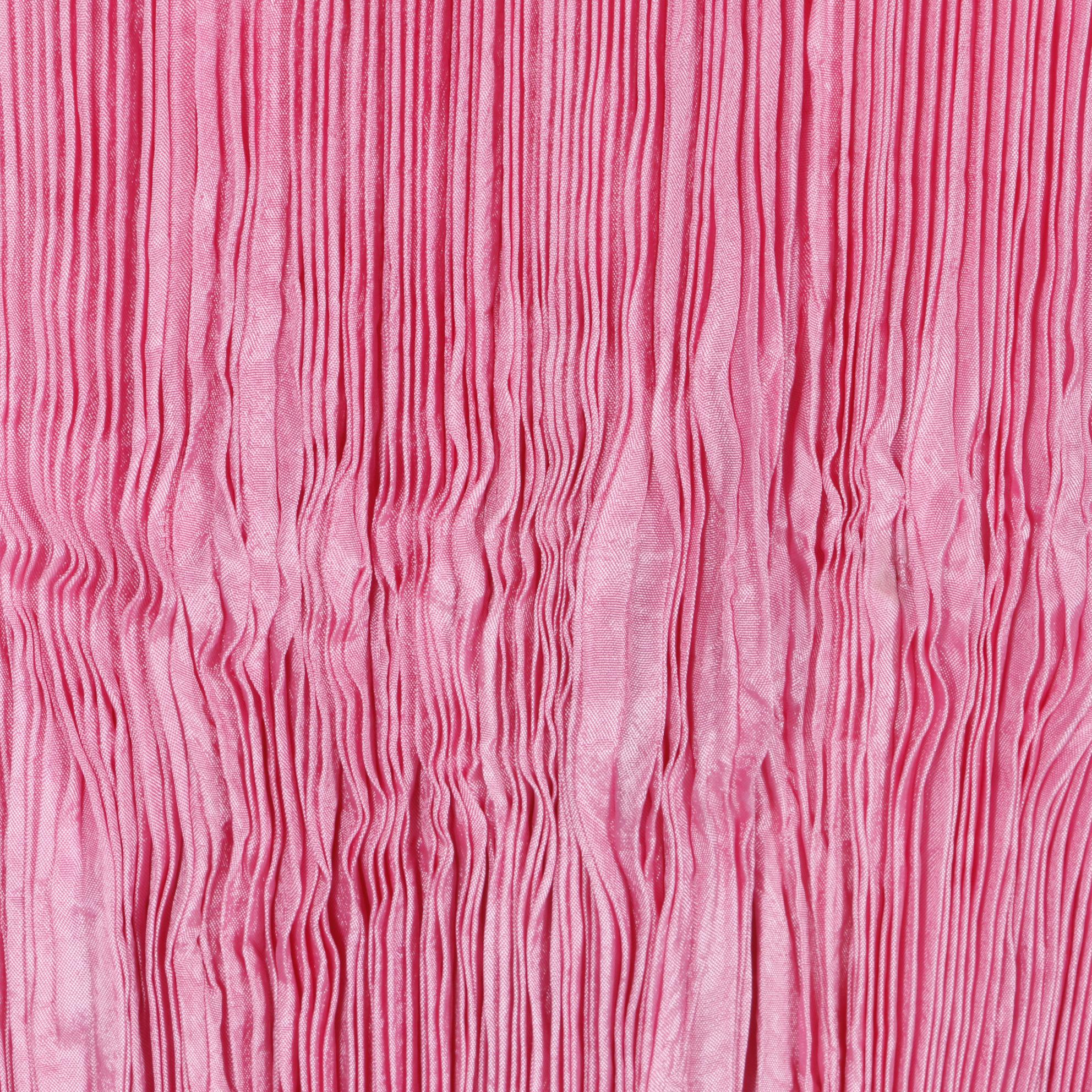 Pink Pleated Burqa with Floral Embroidery