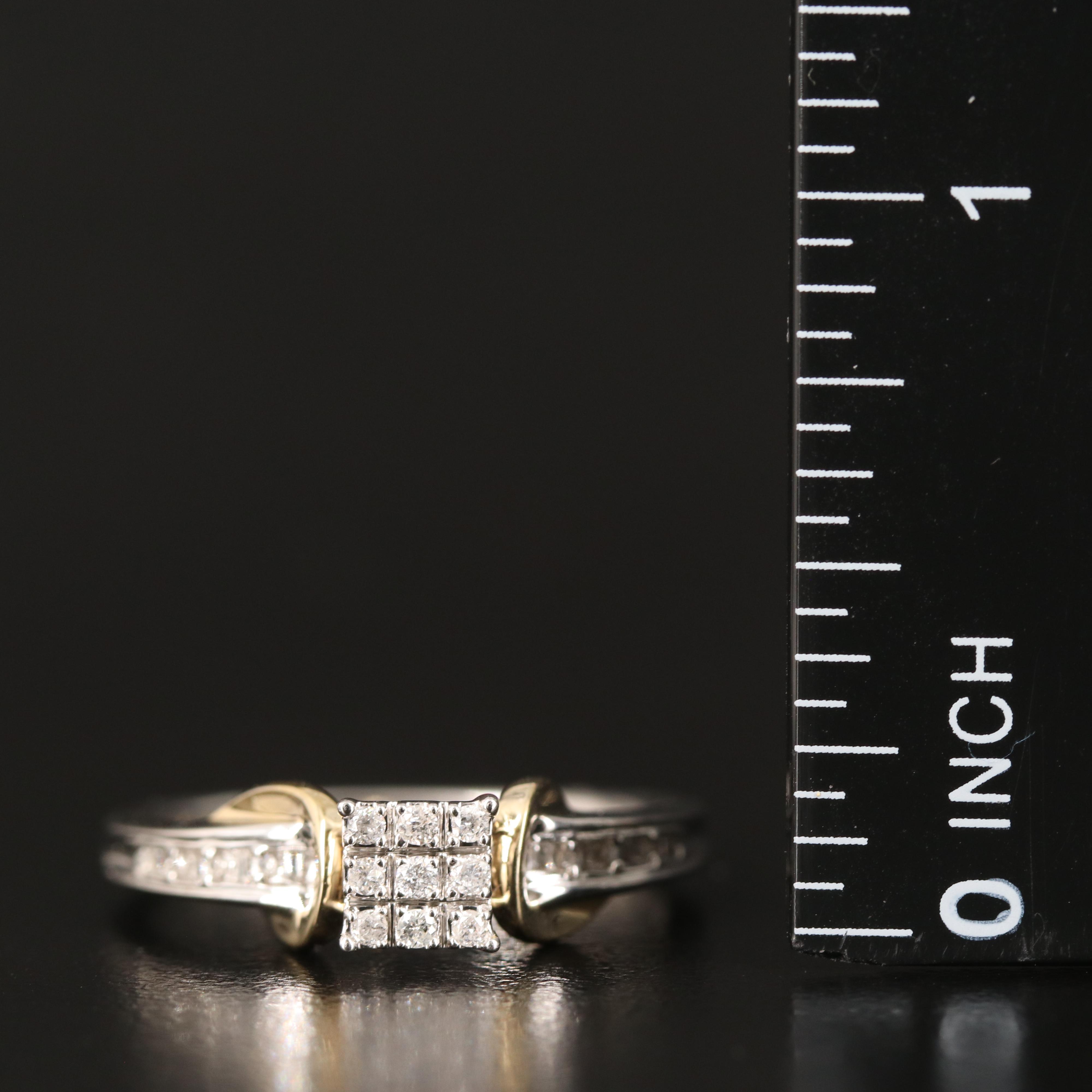 Sterling Diamond Ring