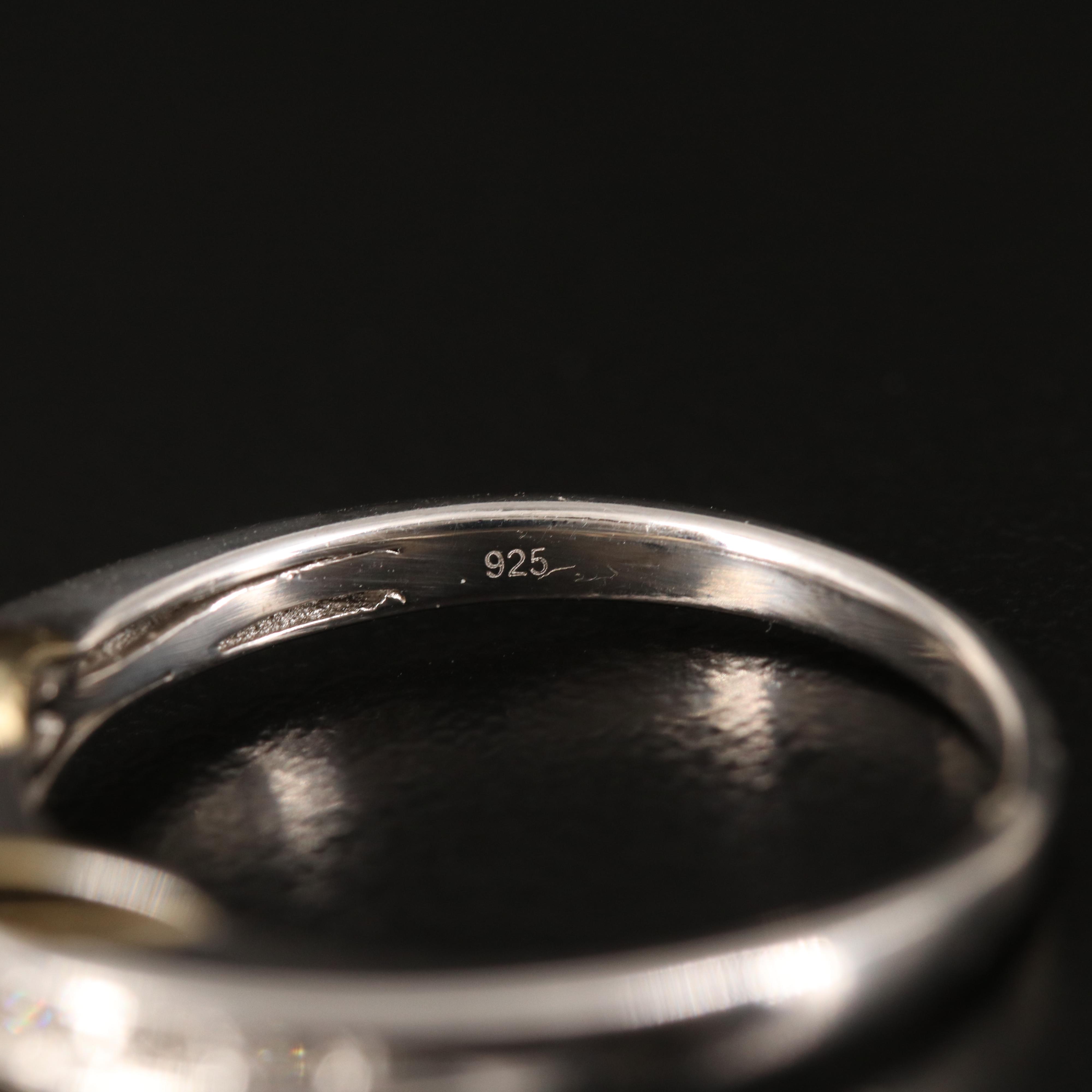 Sterling Diamond Ring