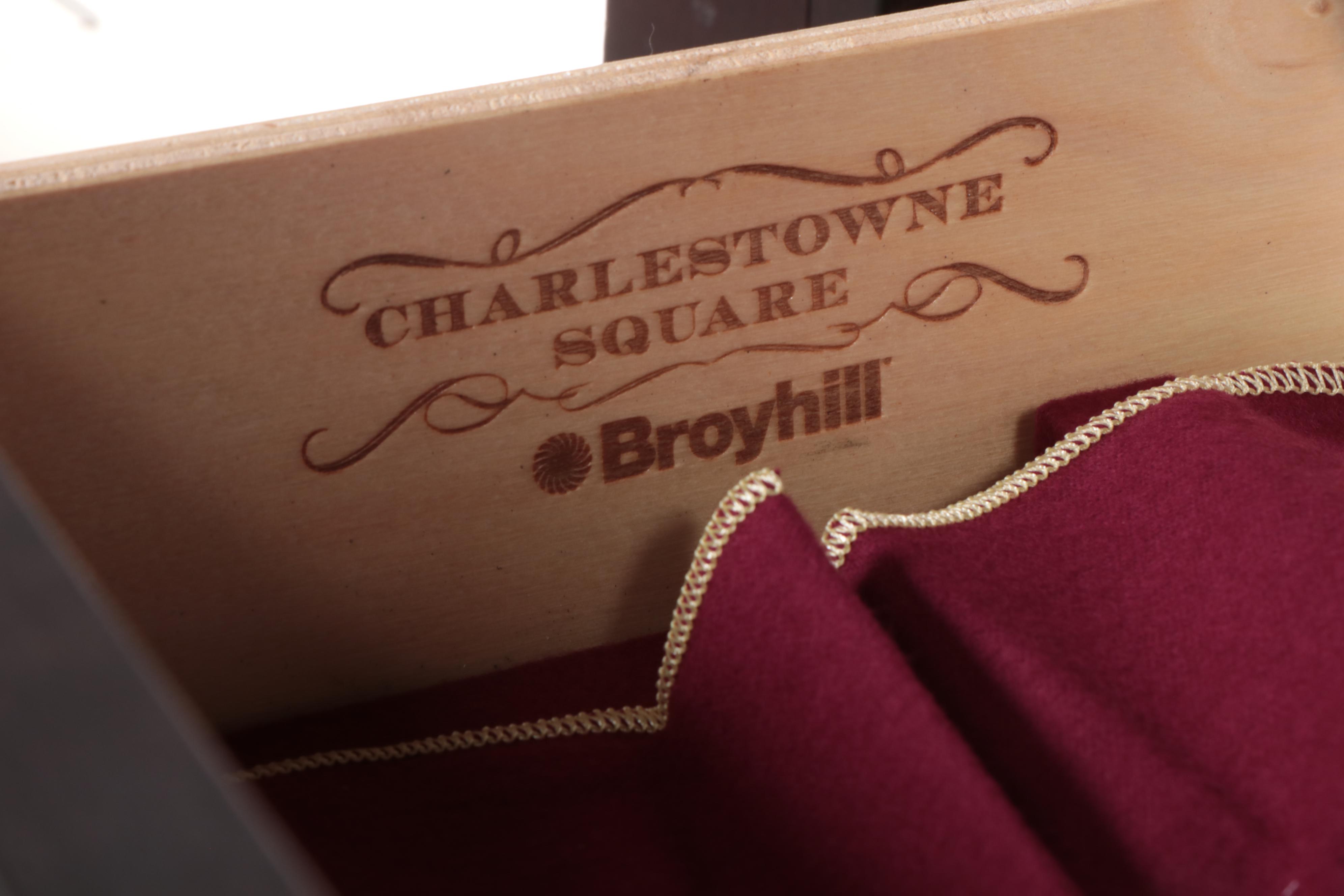 Broyhill "Charlestowne Square" Cherrywood and Tessellated Marble Buffet