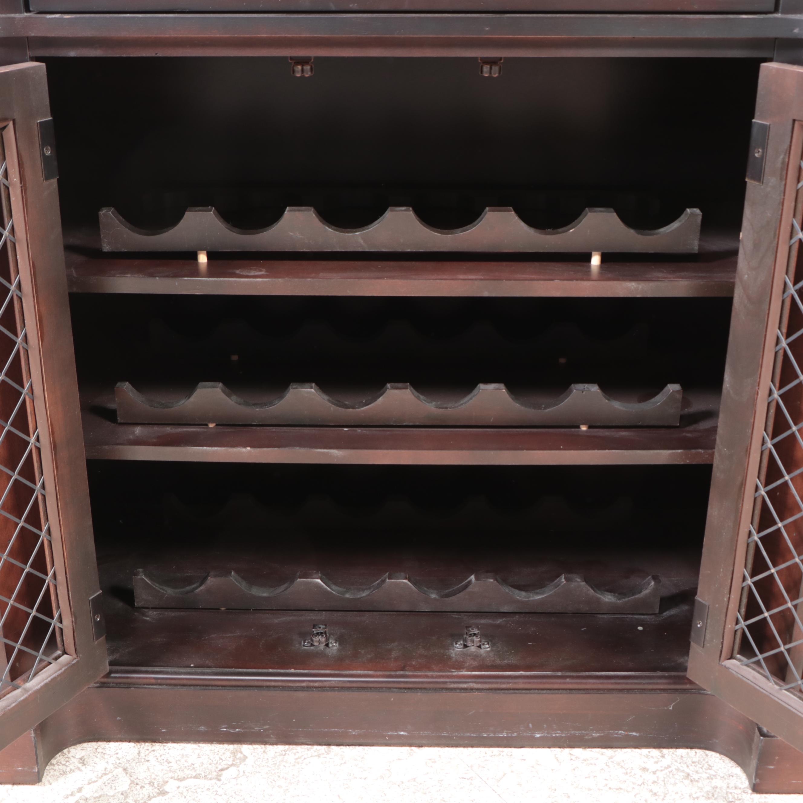 Broyhill "Charlestowne Square" Cherrywood and Tessellated Marble Buffet