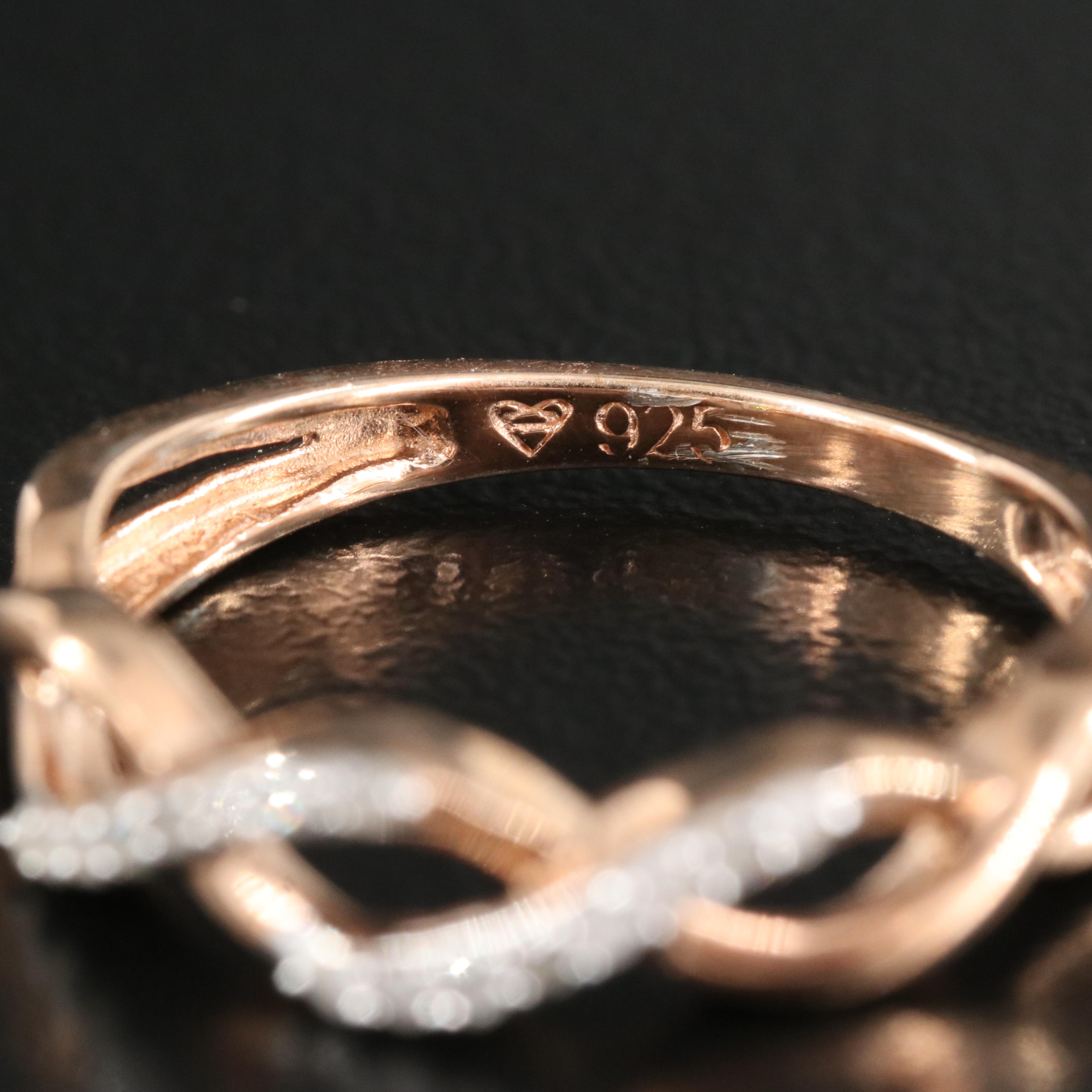 Sterling Diamond Braided Band