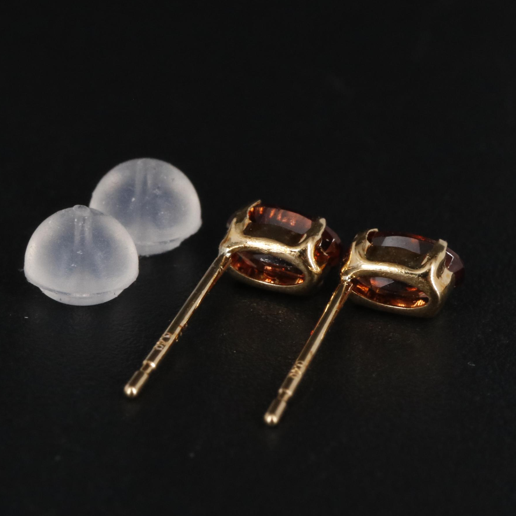 18K Mocha Zircon Stud Earrings