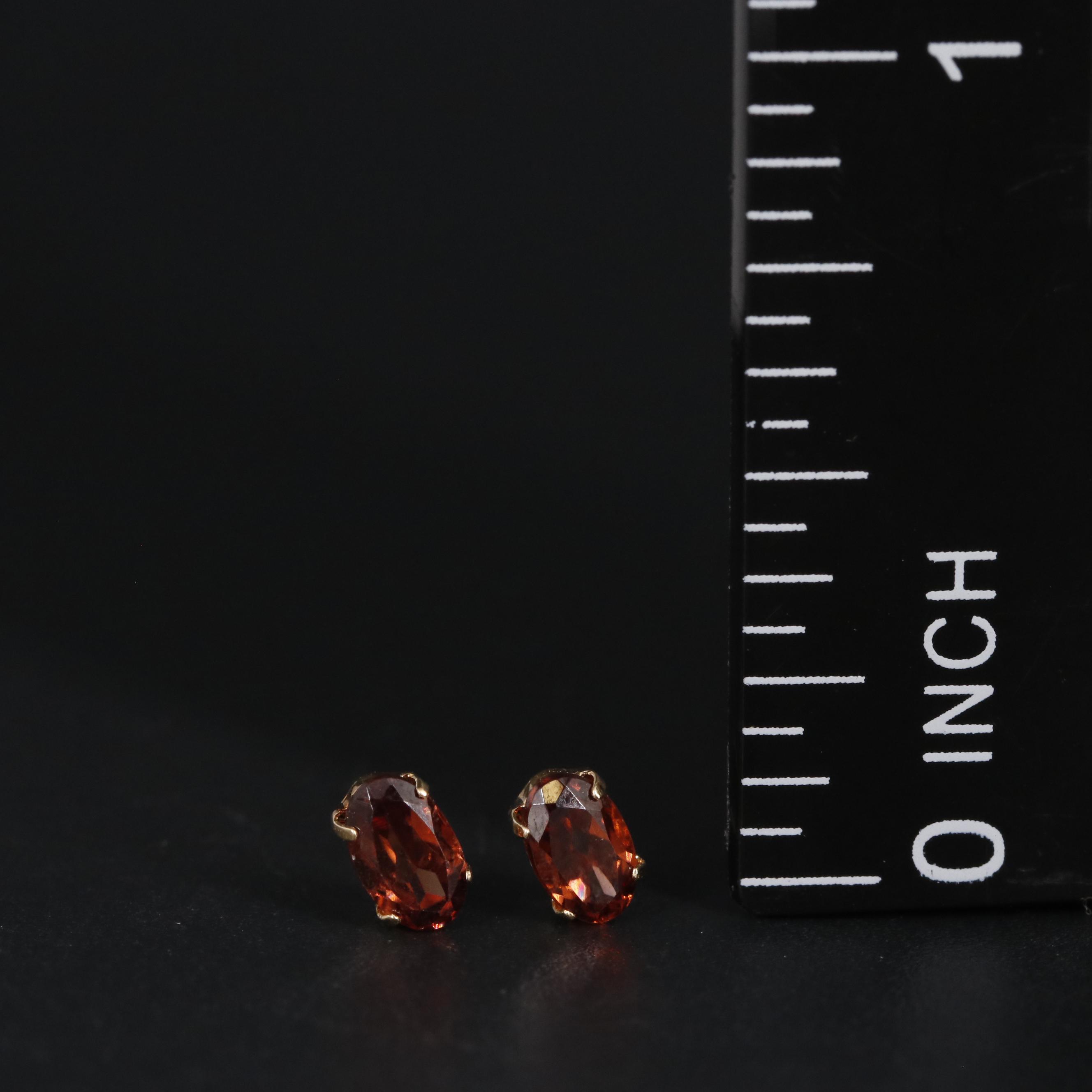 18K Mocha Zircon Stud Earrings