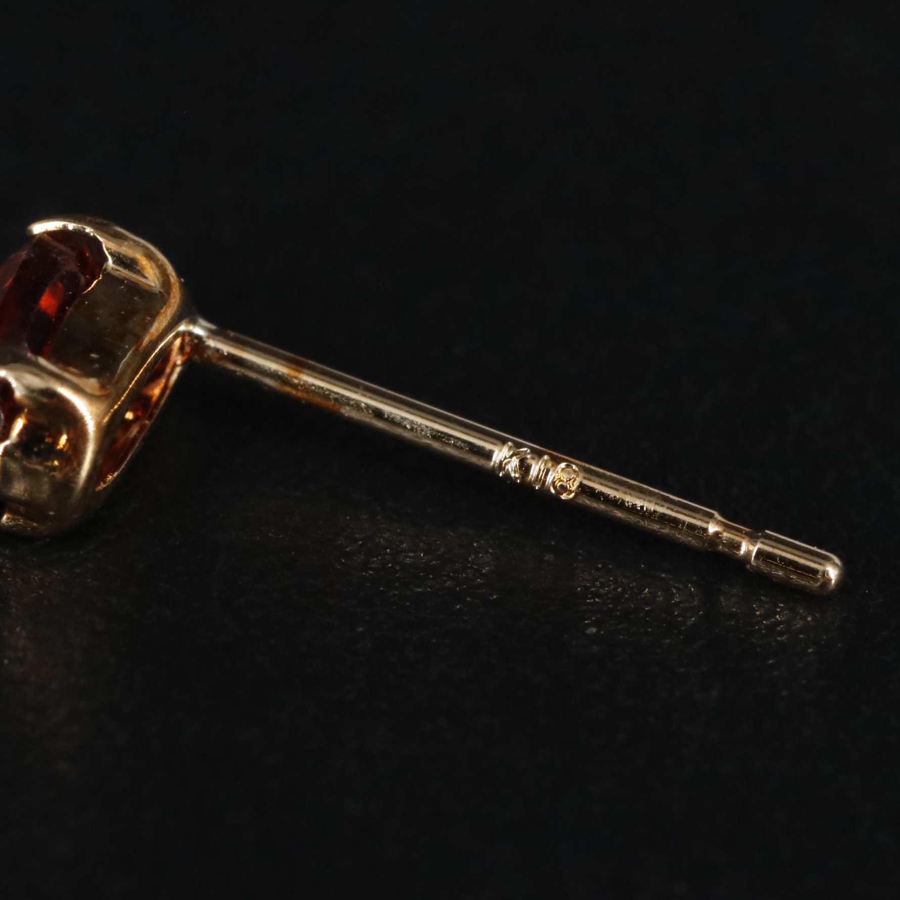 18K Mocha Zircon Stud Earrings