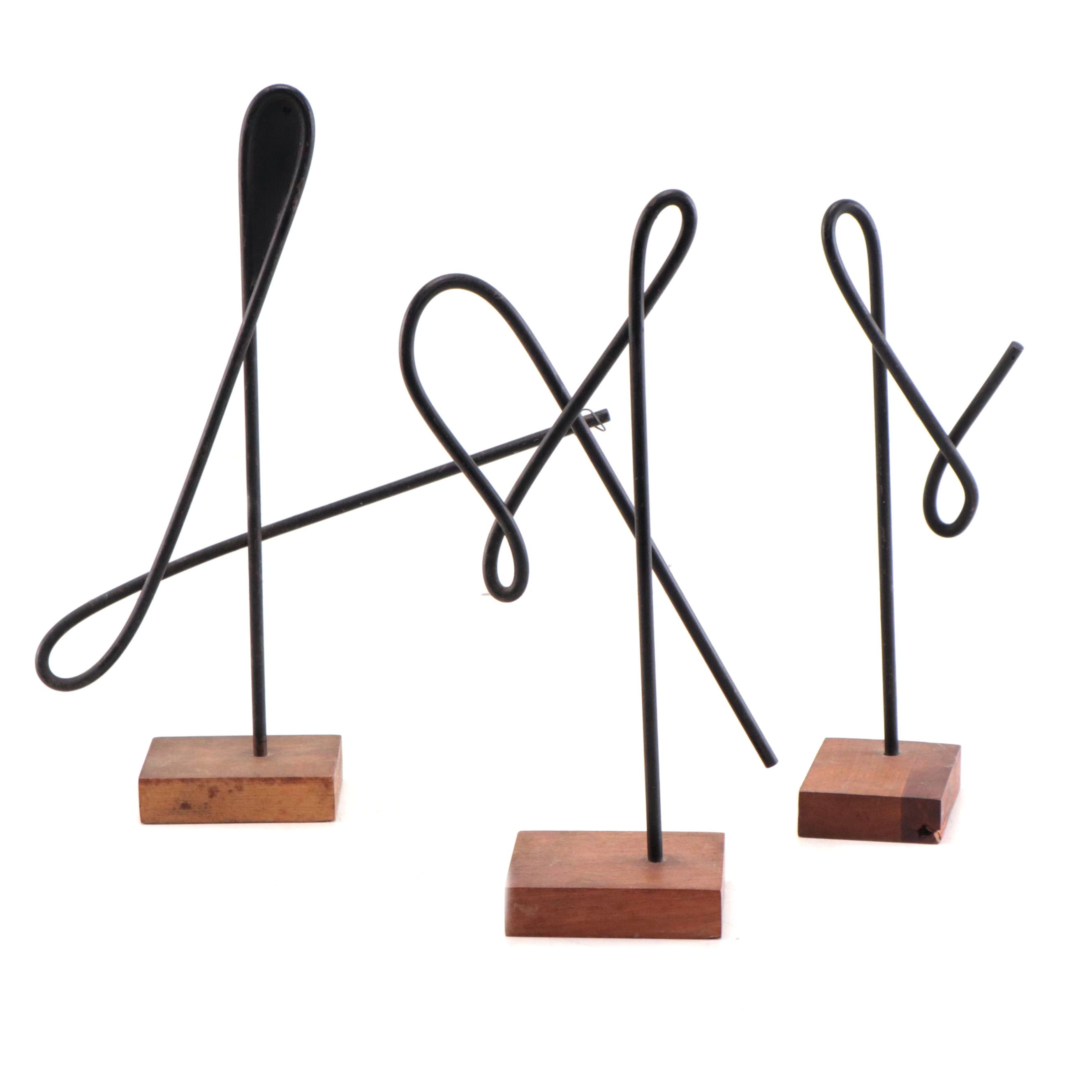 Minimalist Style Metal Sculptures