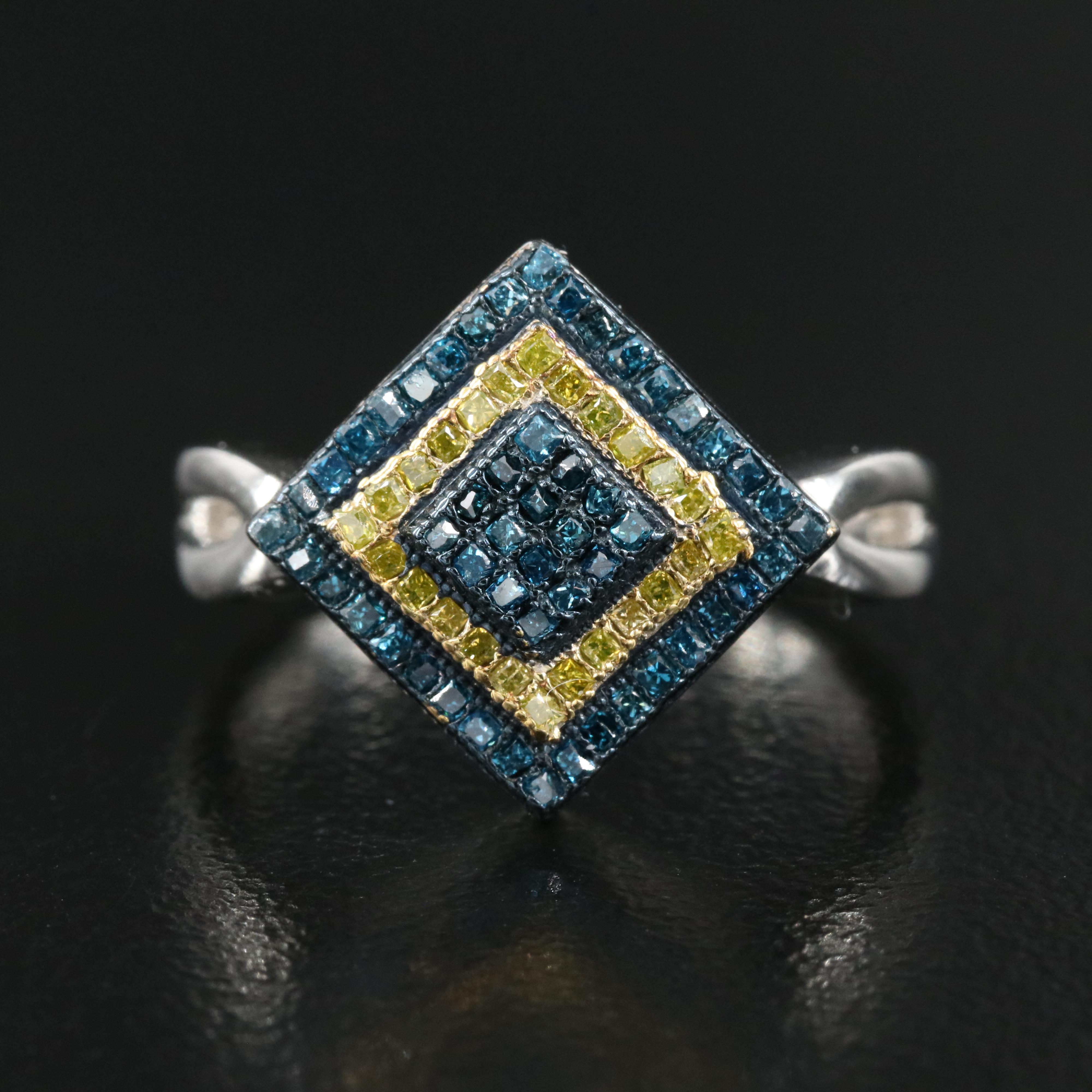 Sterling Diamond Ring