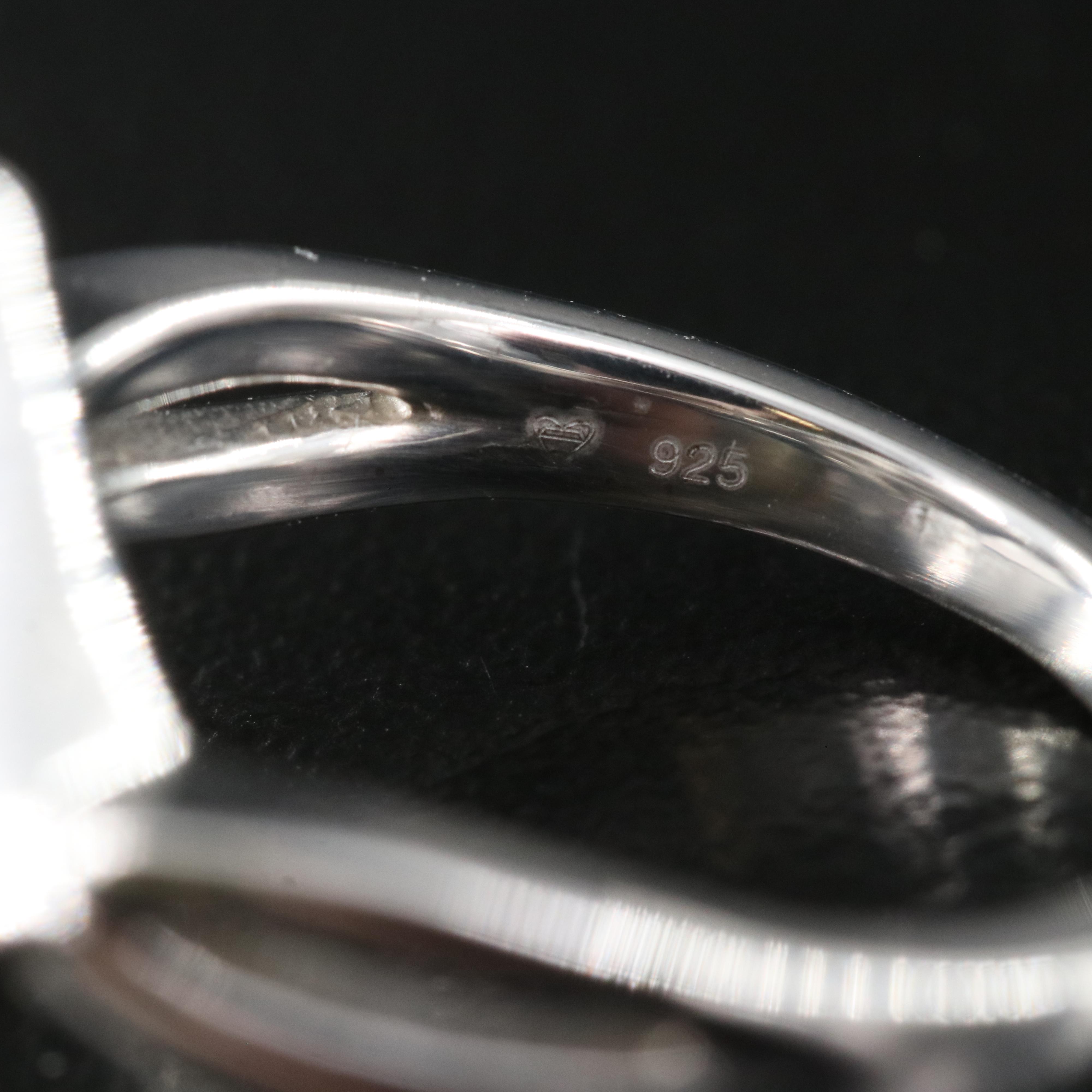 Sterling Diamond Ring