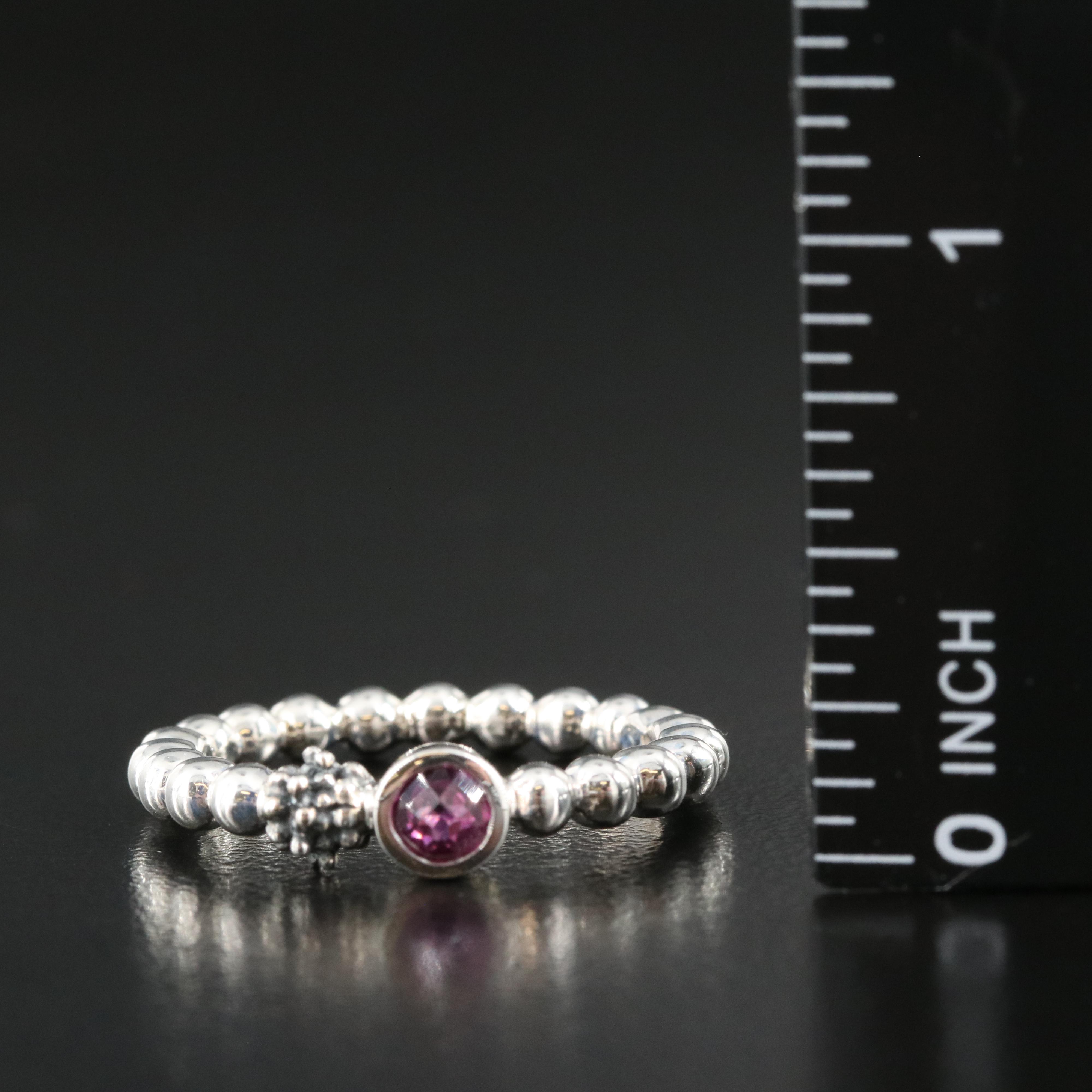 Michael Dawkins Sterling Garnet Ring
