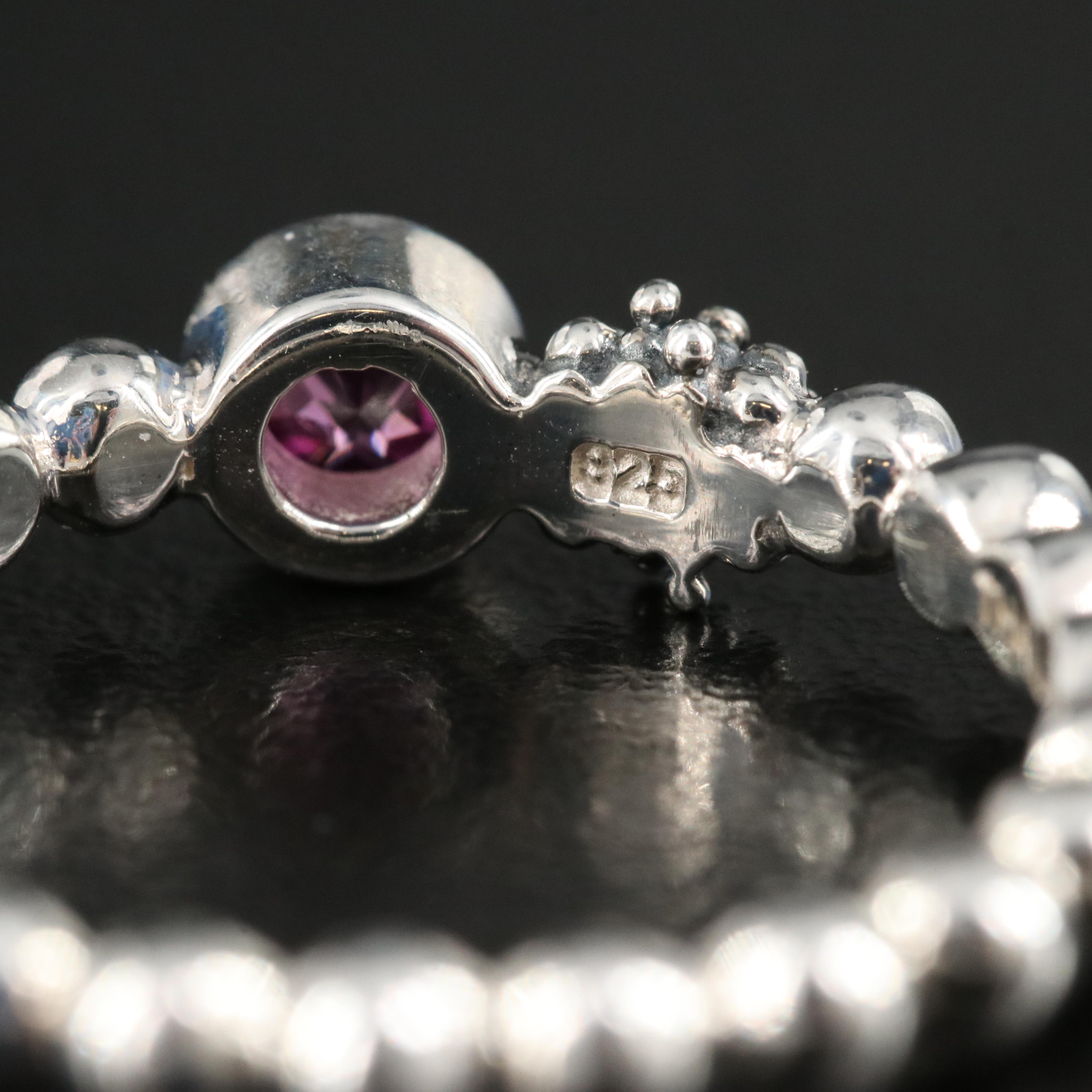 Michael Dawkins Sterling Garnet Ring