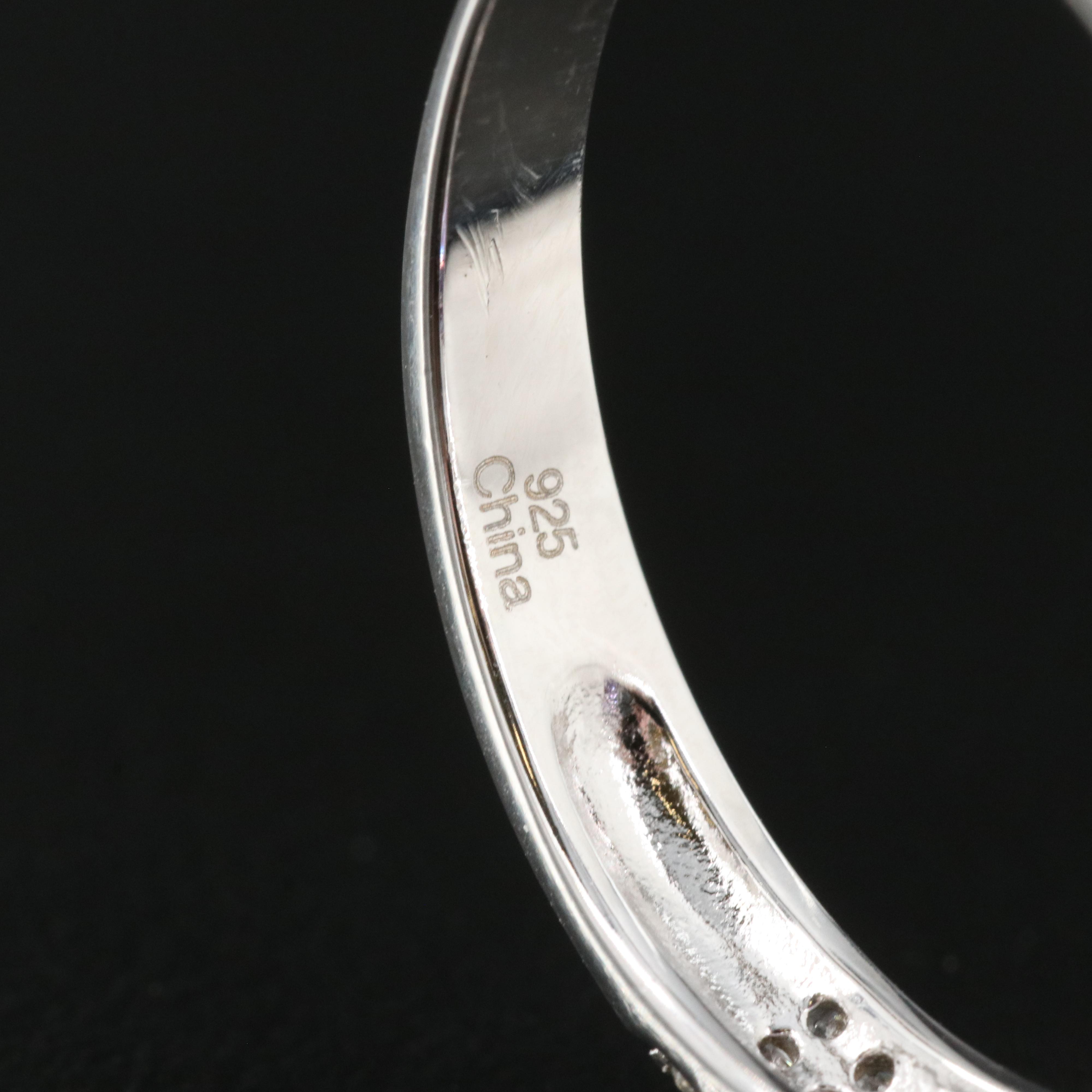 Sterling Color Changing Sapphire and Zircon Ring