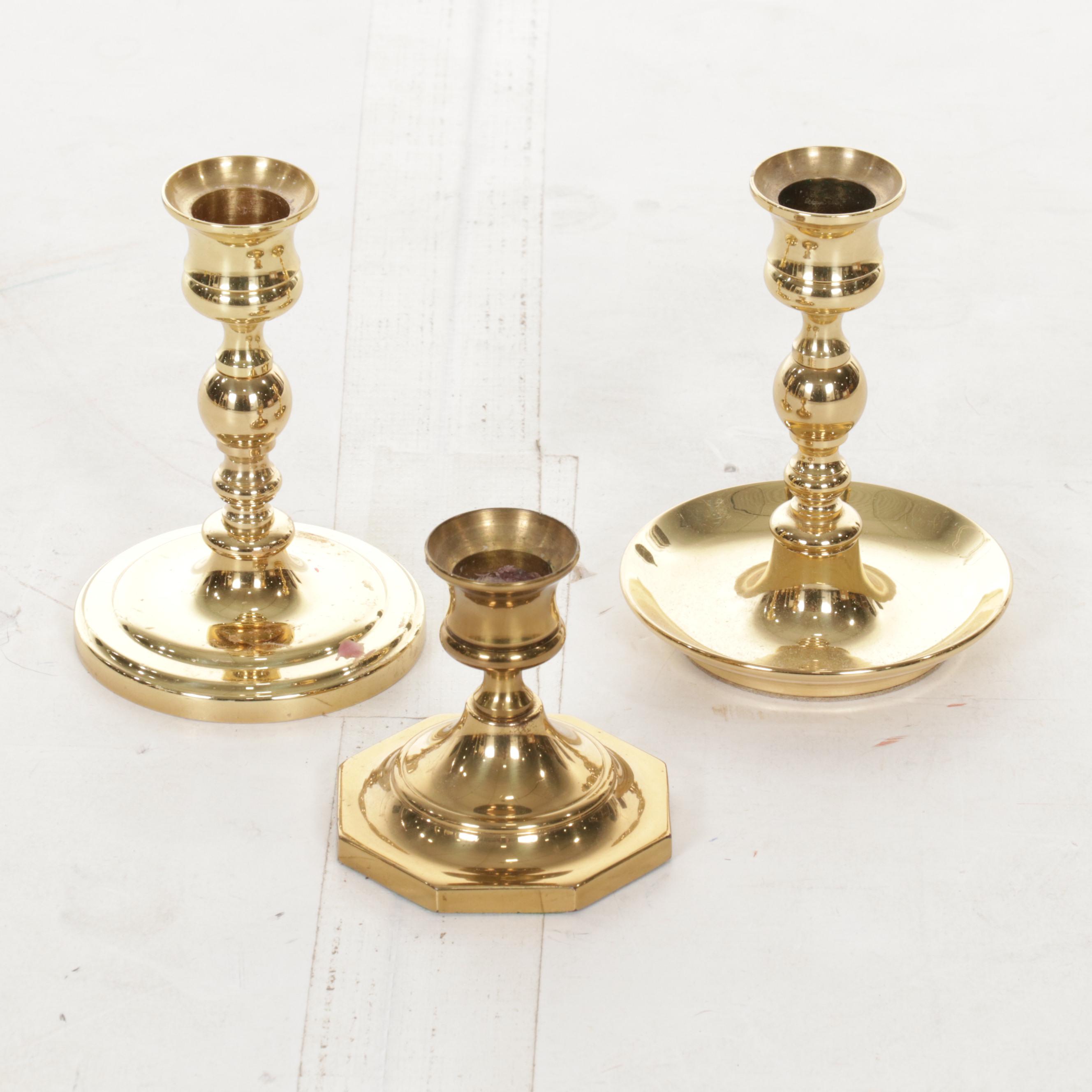 Brass Candlestick Buffet Lamps, Pharmacy Lamp, Baldwin Brass Candlesticks, More