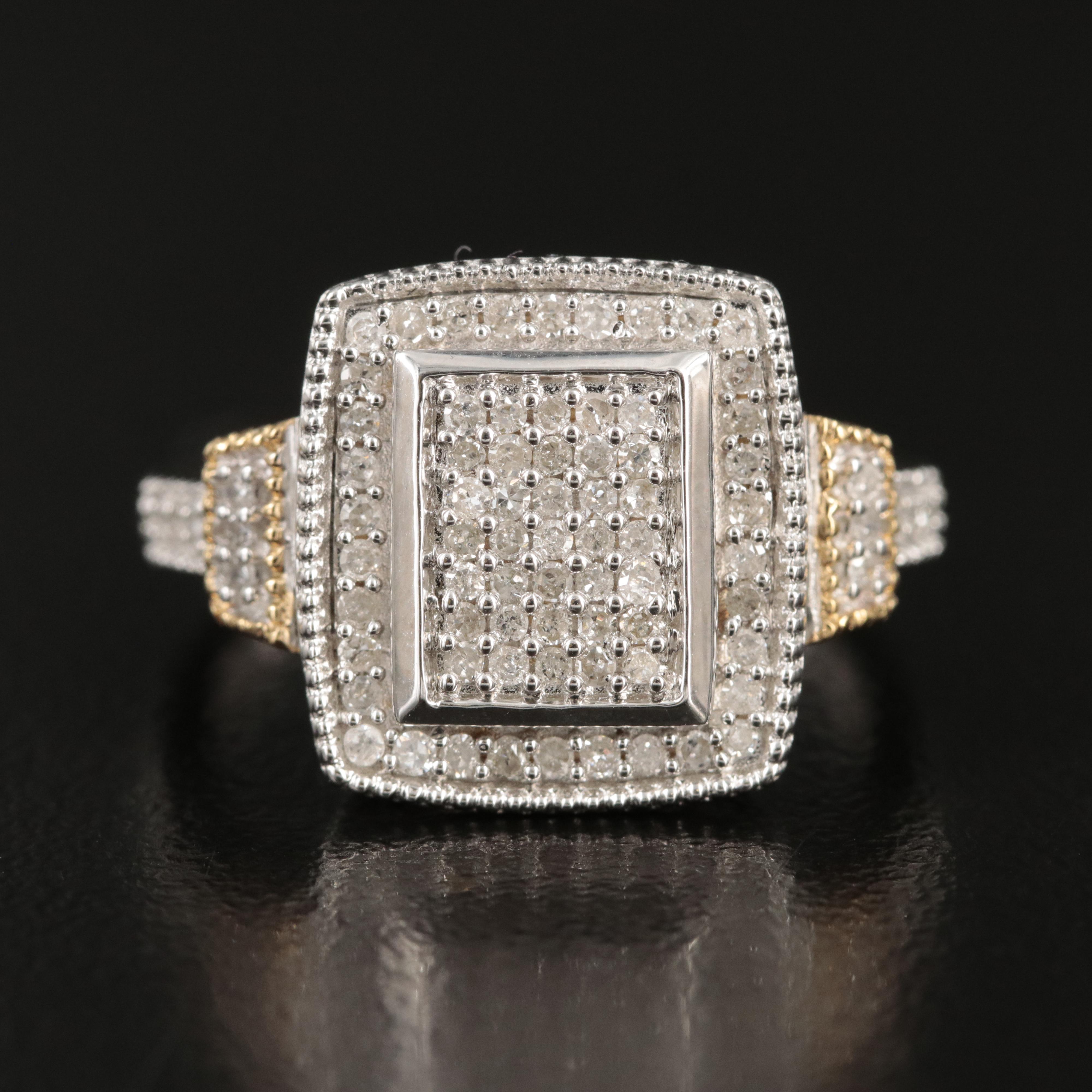 Sterling Diamond Ring