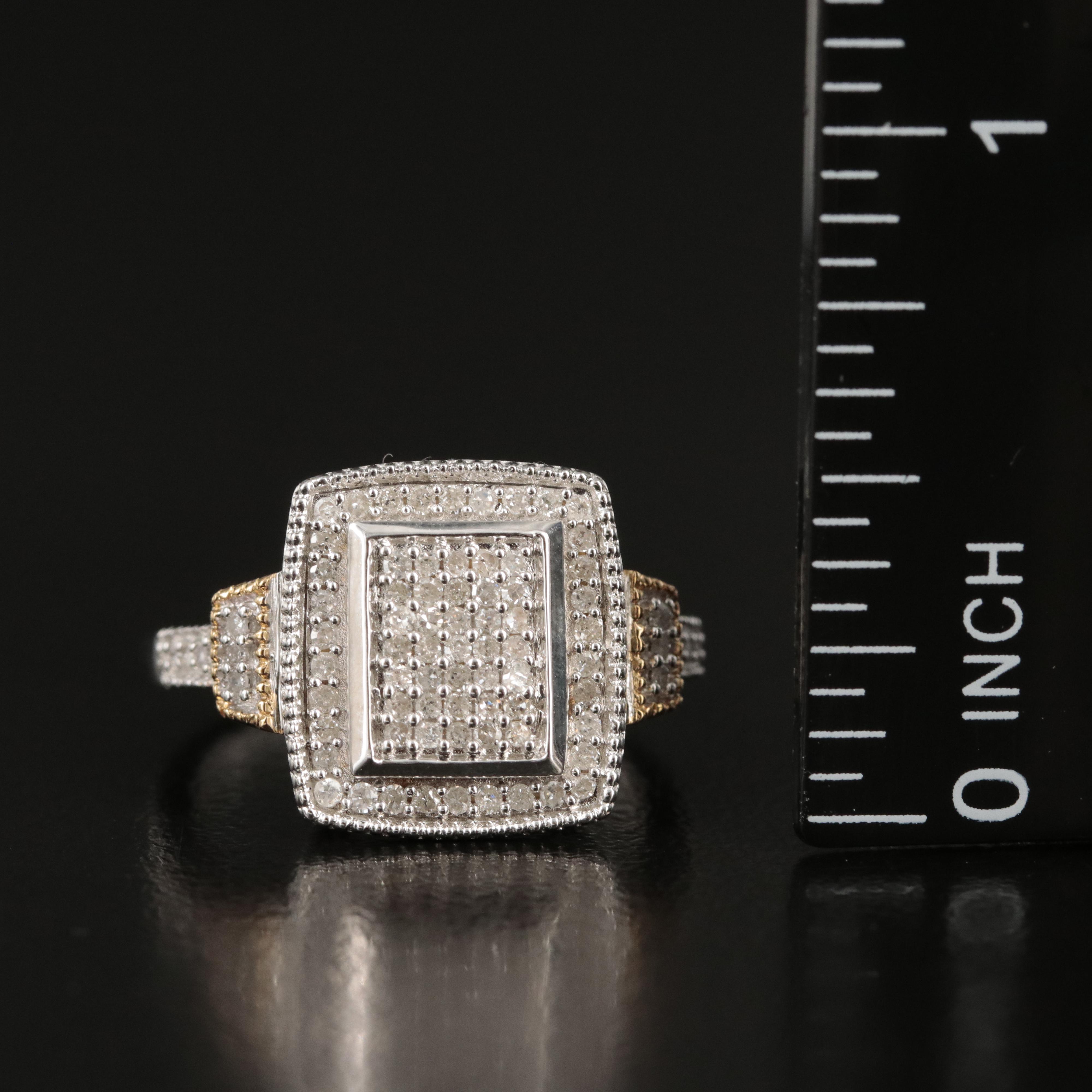 Sterling Diamond Ring