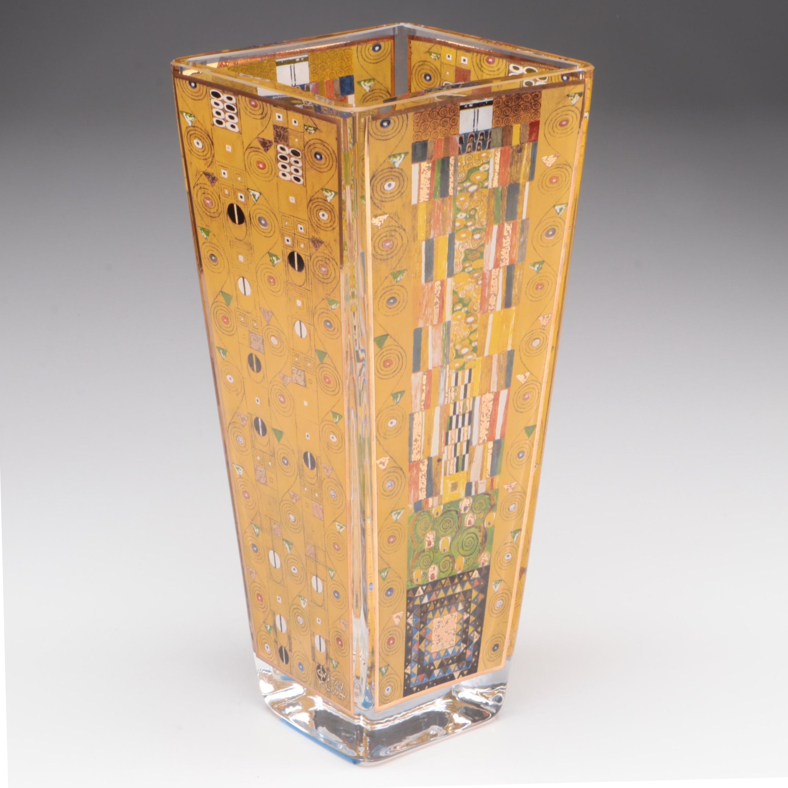 Goebel Artis Orbis "Stoclet-Fries" After Gustav Klimt Vase, Late 20th Century