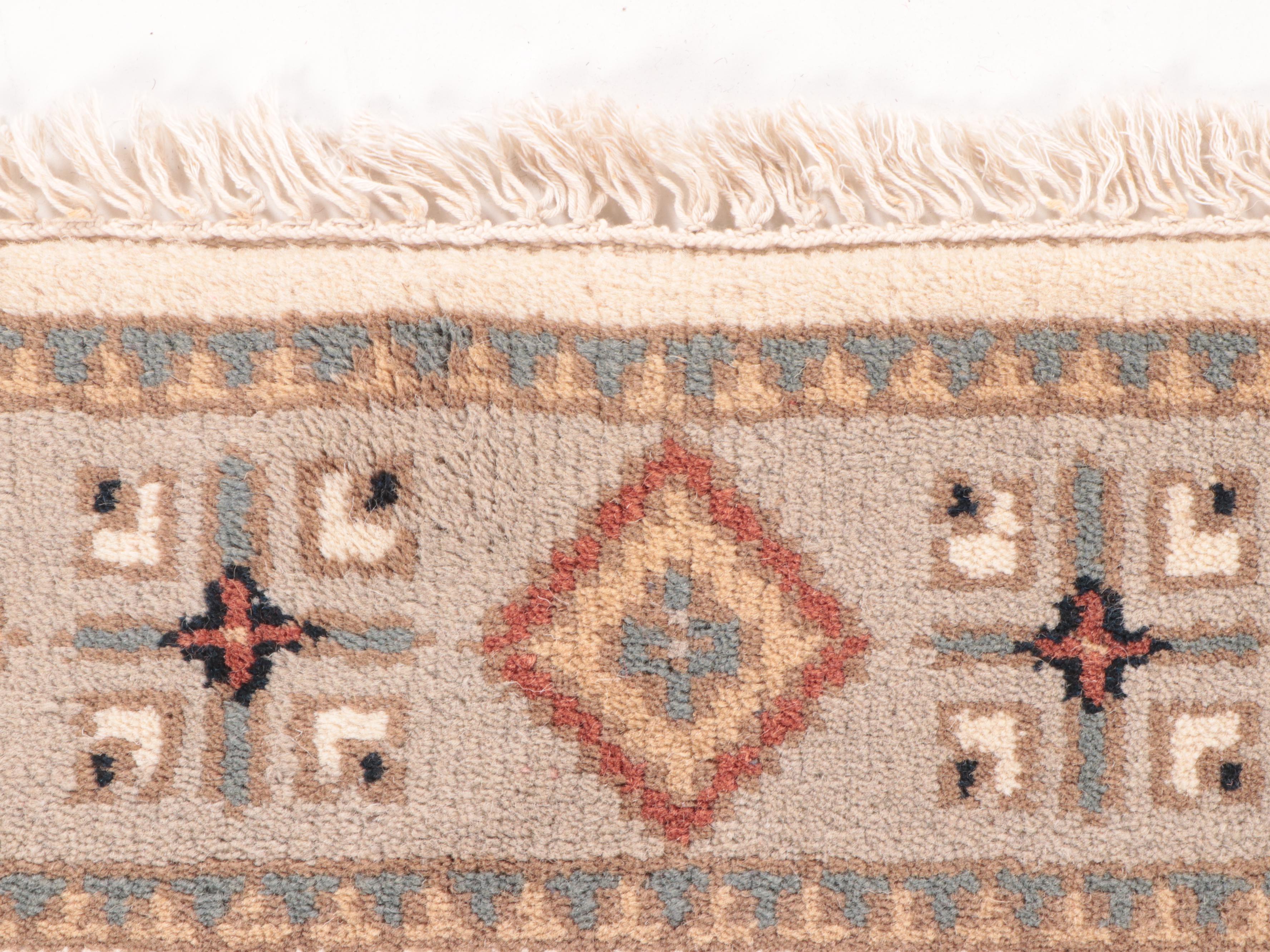 3'10 x 6'1 Hand-Knotted Afghan Kazak Area Rug