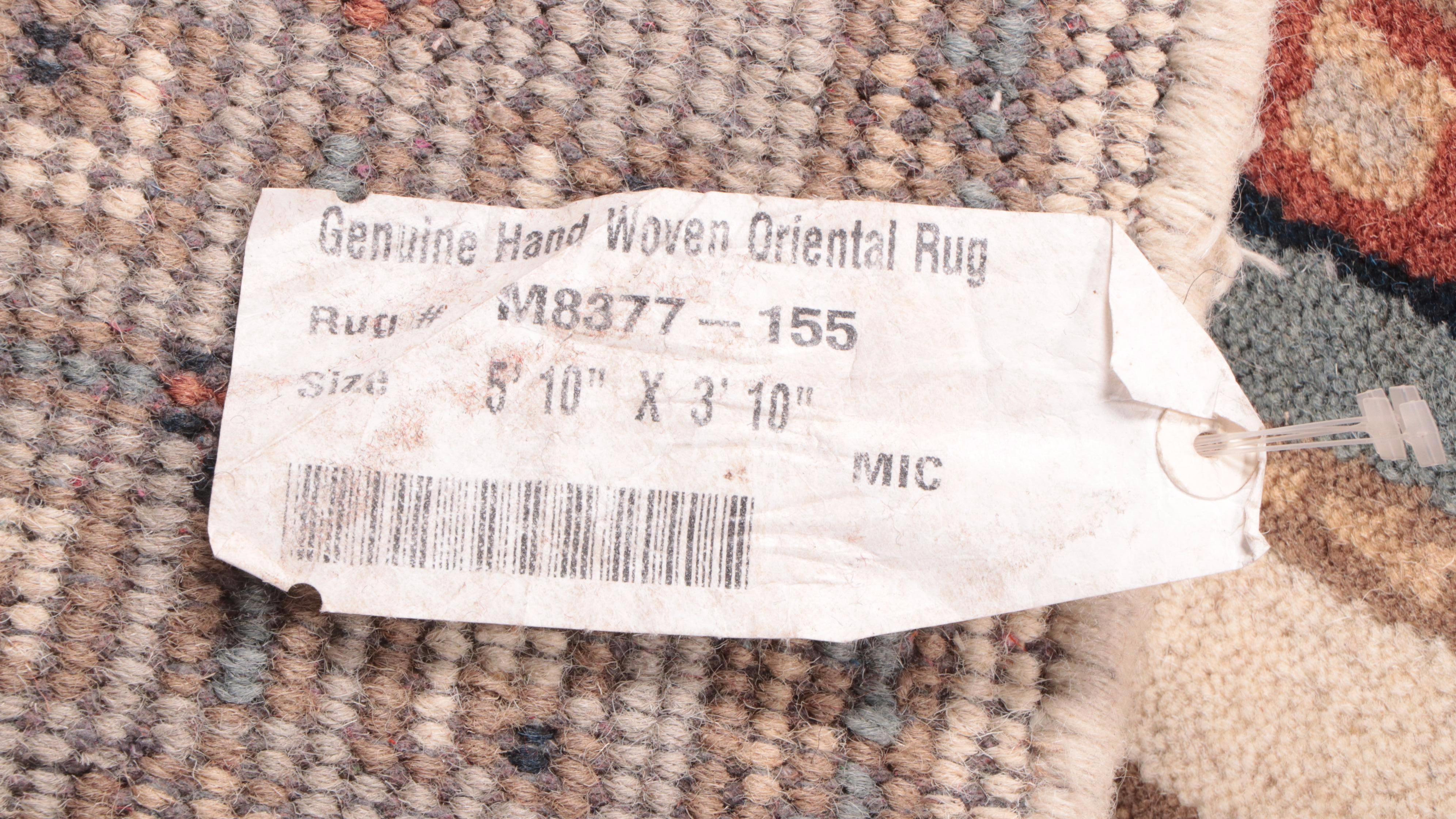 3'10 x 6'1 Hand-Knotted Afghan Kazak Area Rug