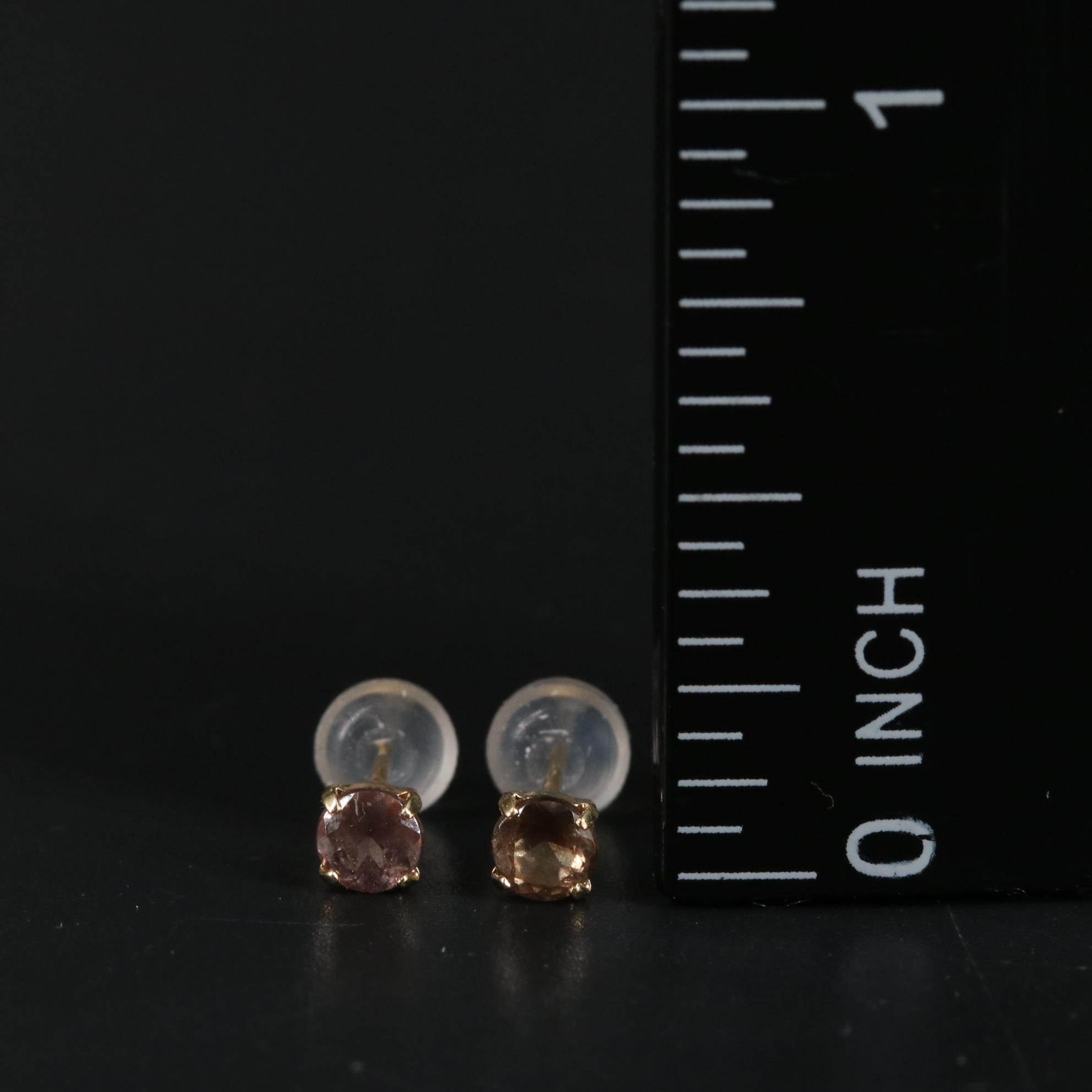 18k 0.40 CTW Color Change Garnet Earrings