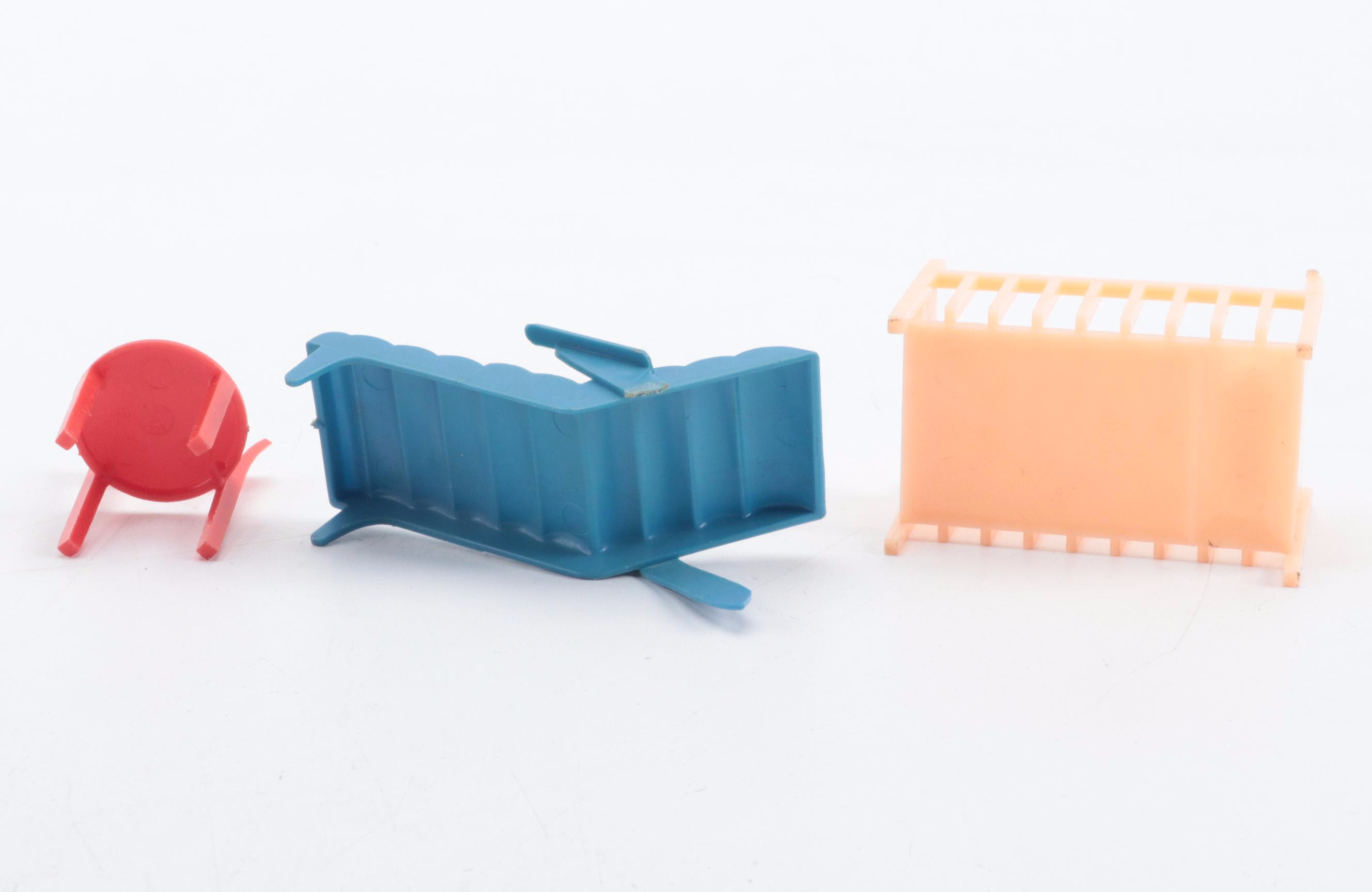 Louis Marx & Co. Metal Suburban Colonial Doll House Set, Mid-20th Century