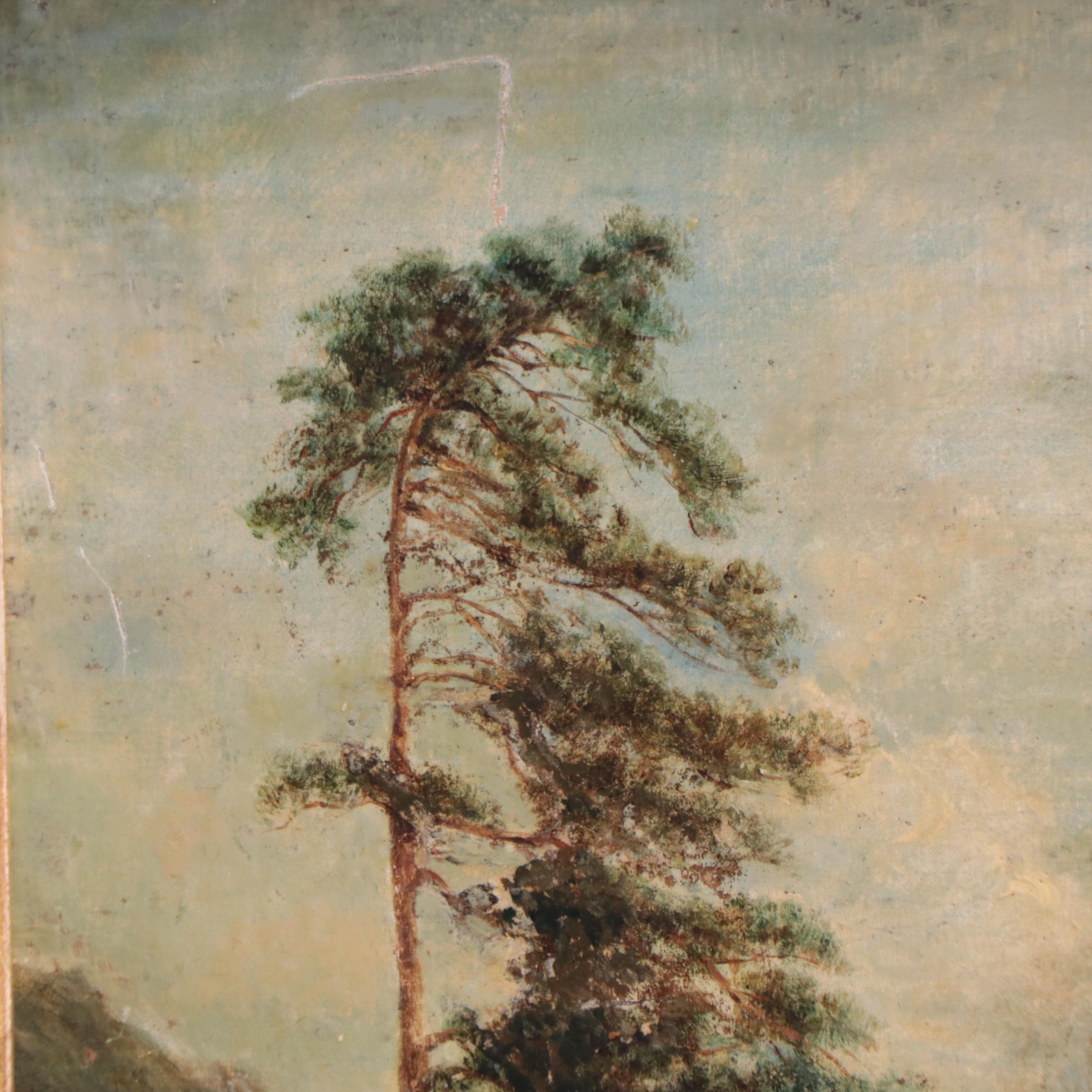 Tonalist Oil Painting of Landscape, 19th Century