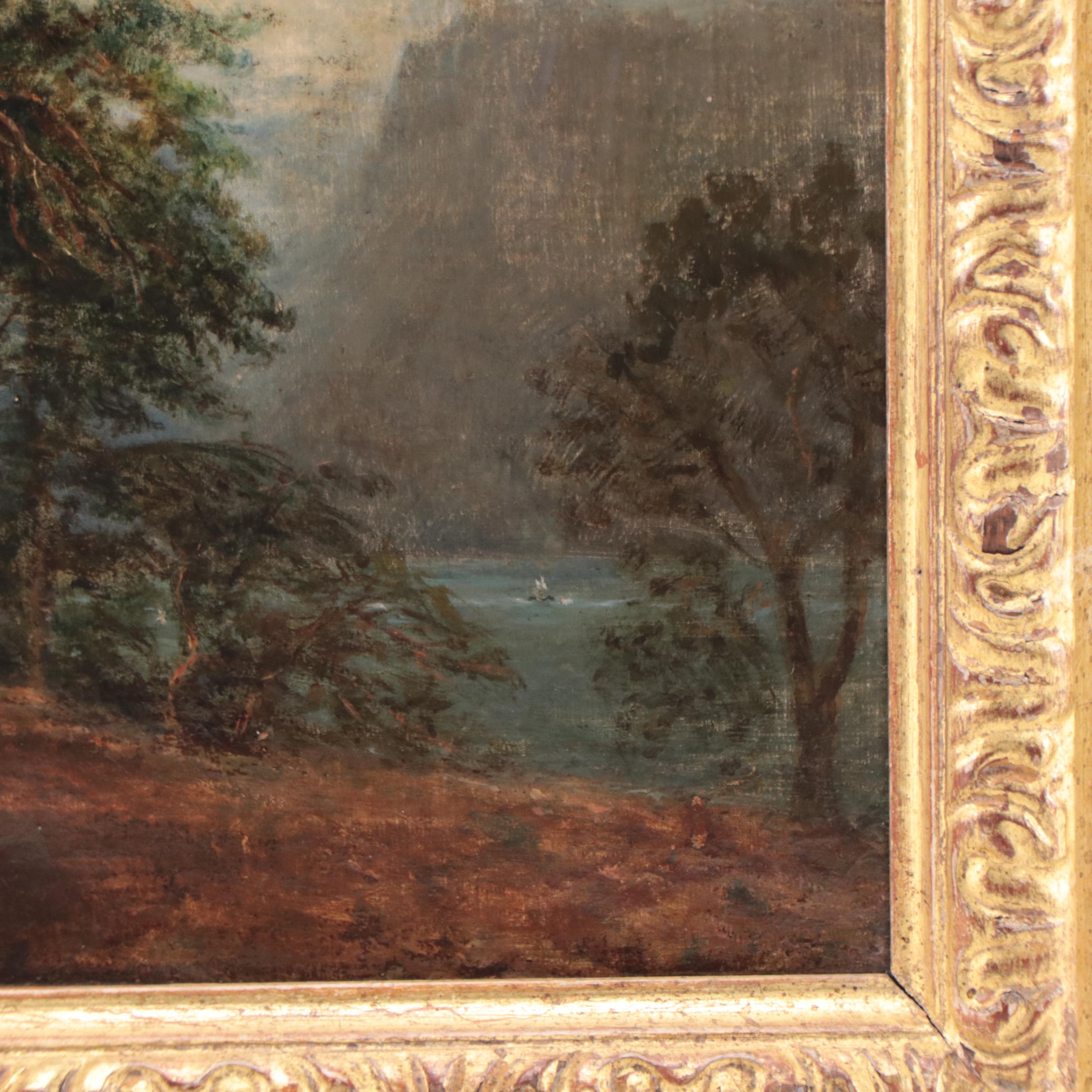 Tonalist Oil Painting of Landscape, 19th Century