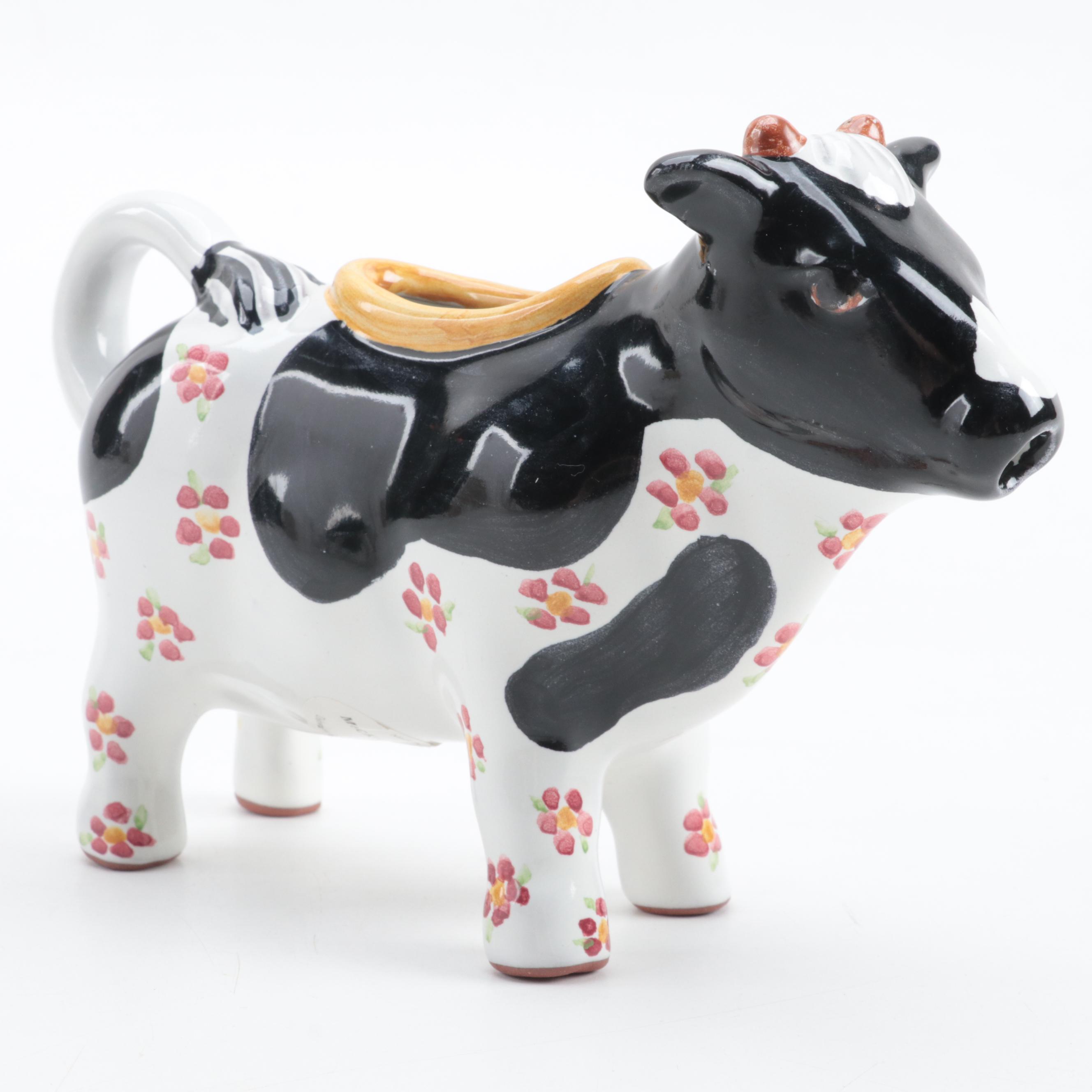 MacKenzie-Childs "Myrtle" Candlestick, "Aalsmeer" Tumbler, and "Molly" Creamer