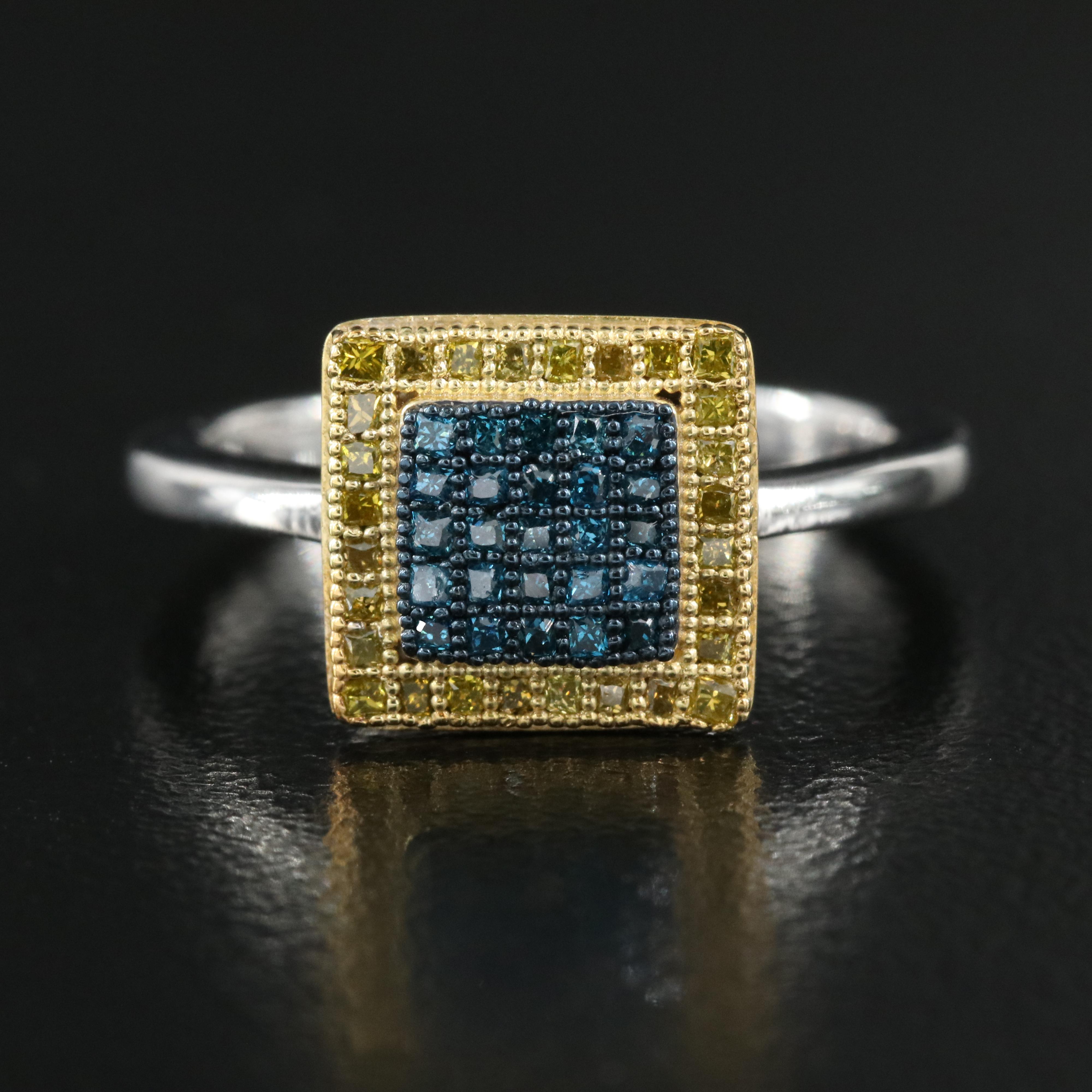 Sterling Diamond Ring