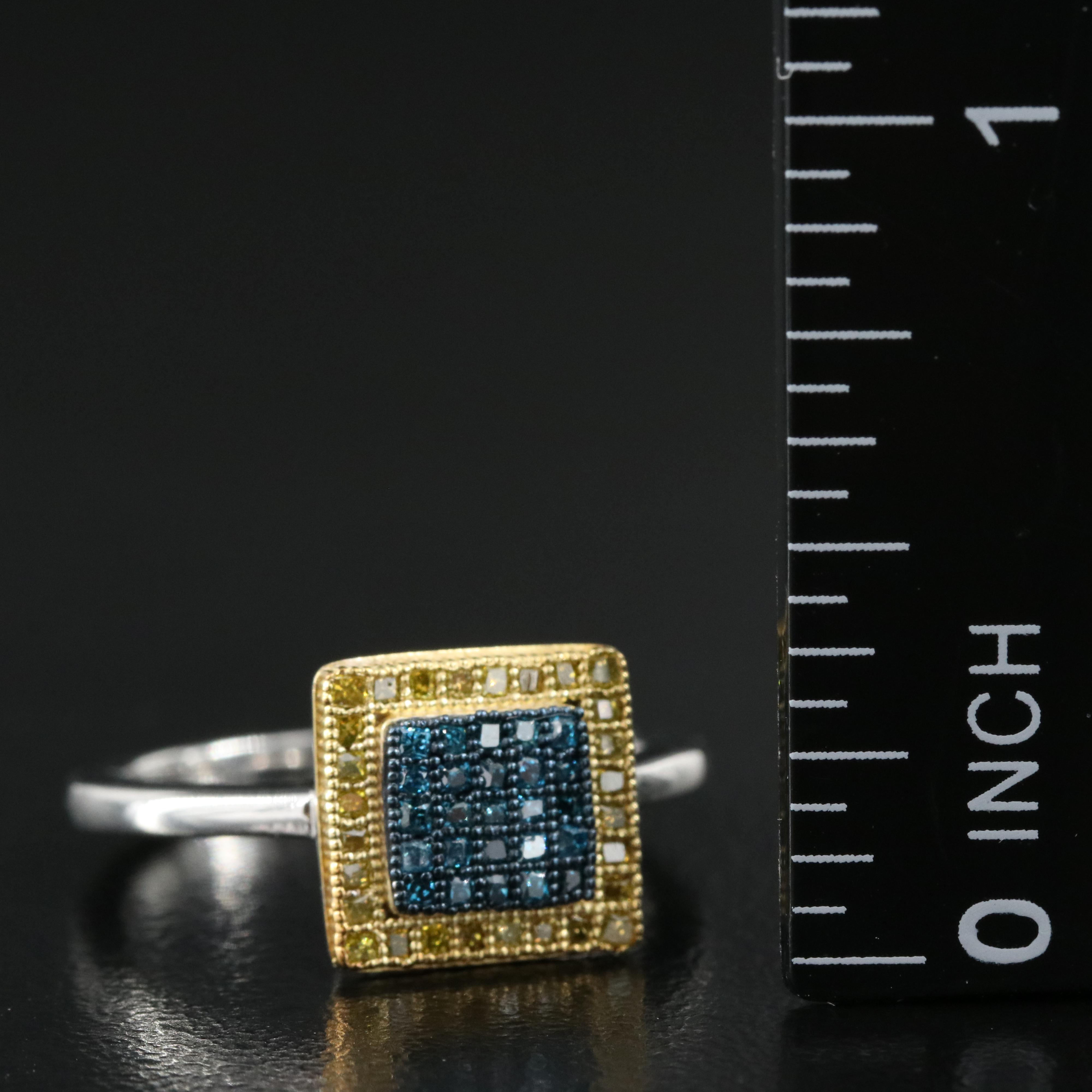 Sterling Diamond Ring