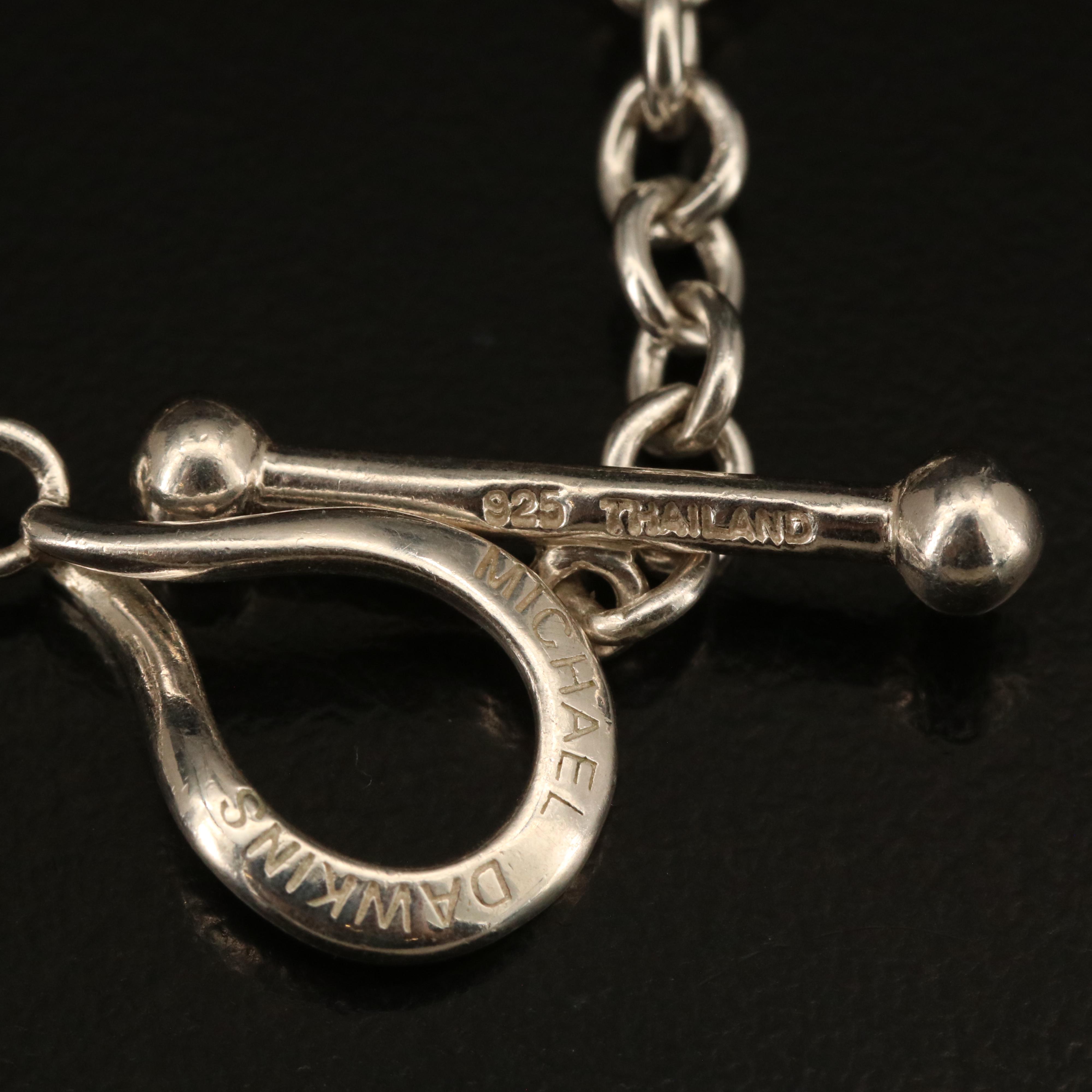 Michael Dawkins Sterling Citrine and Pearl Necklace