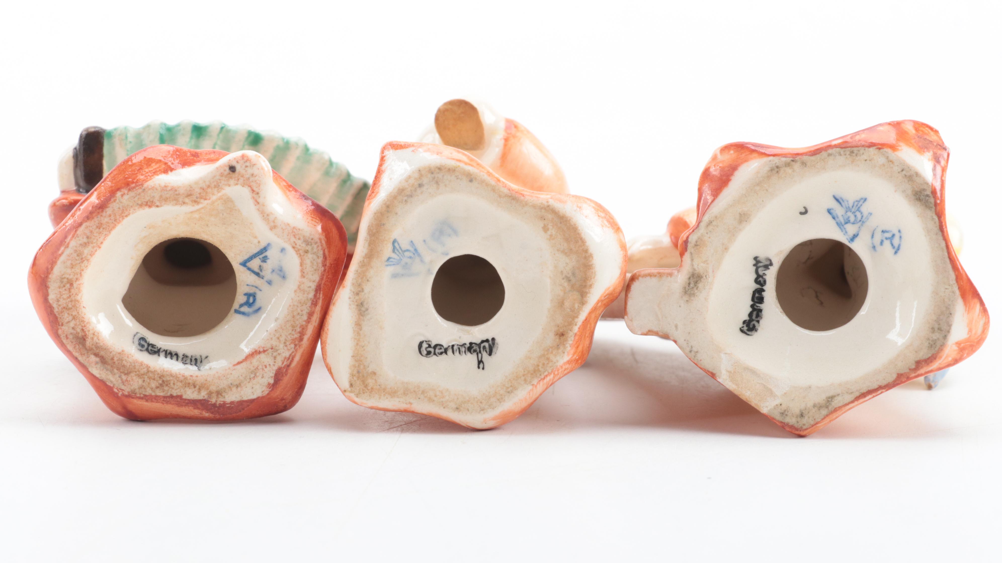 Goebel Hummel Ceramic Angel Figurines, circa 1950