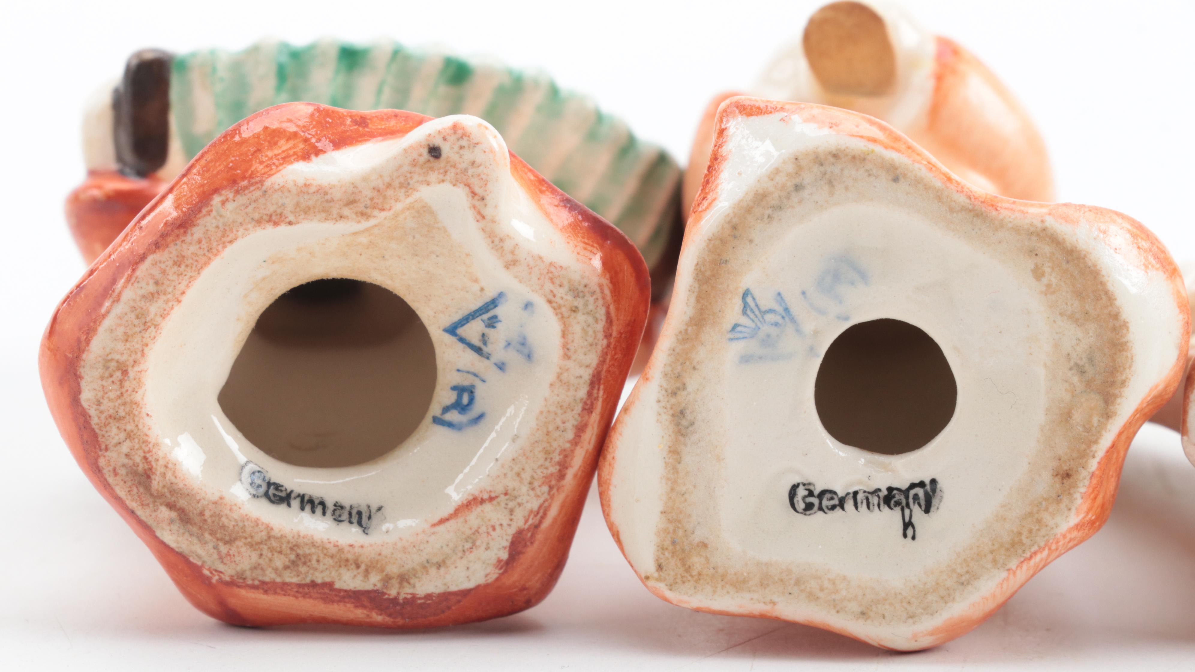 Goebel Hummel Ceramic Angel Figurines, circa 1950